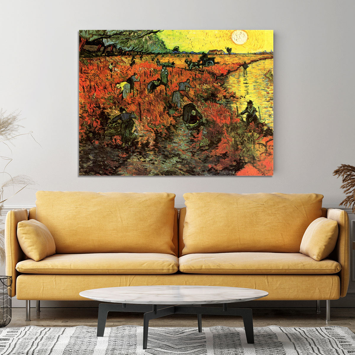 The Red Vineyard by Van Gogh Canvas Print or Poster - Canvas Art Rocks - 4