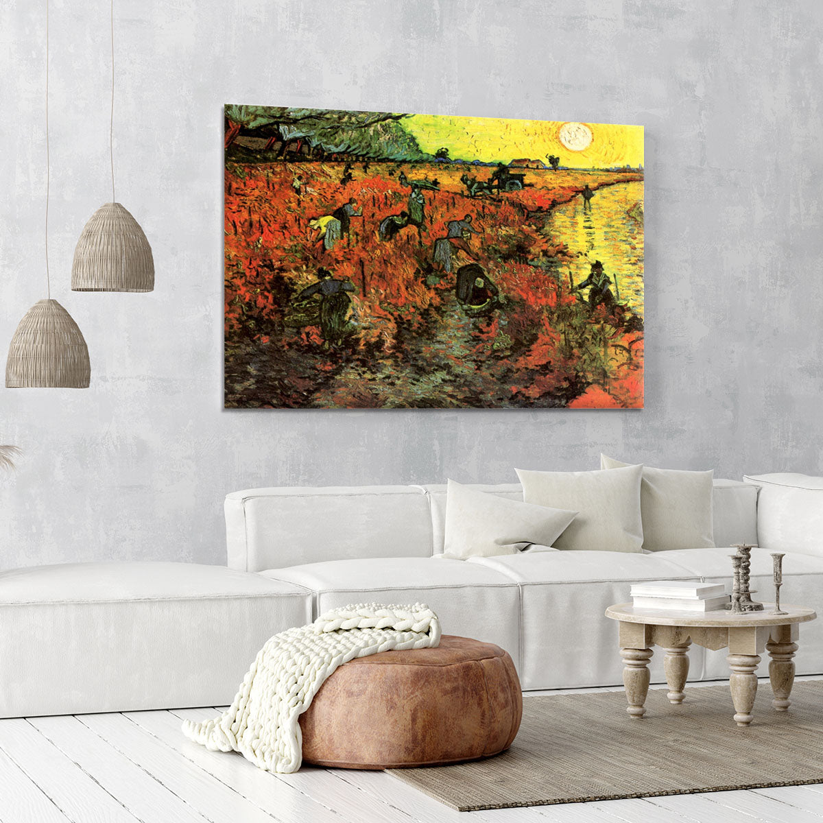 The Red Vineyard by Van Gogh Canvas Print or Poster - Canvas Art Rocks - 6