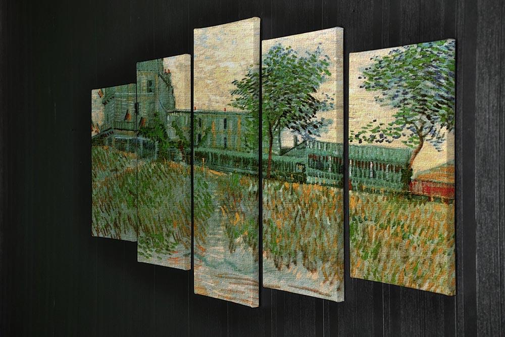 The Restaurant de la Sirene at Asnieres by Van Gogh 5 Split Panel Canvas - Canvas Art Rocks - 2