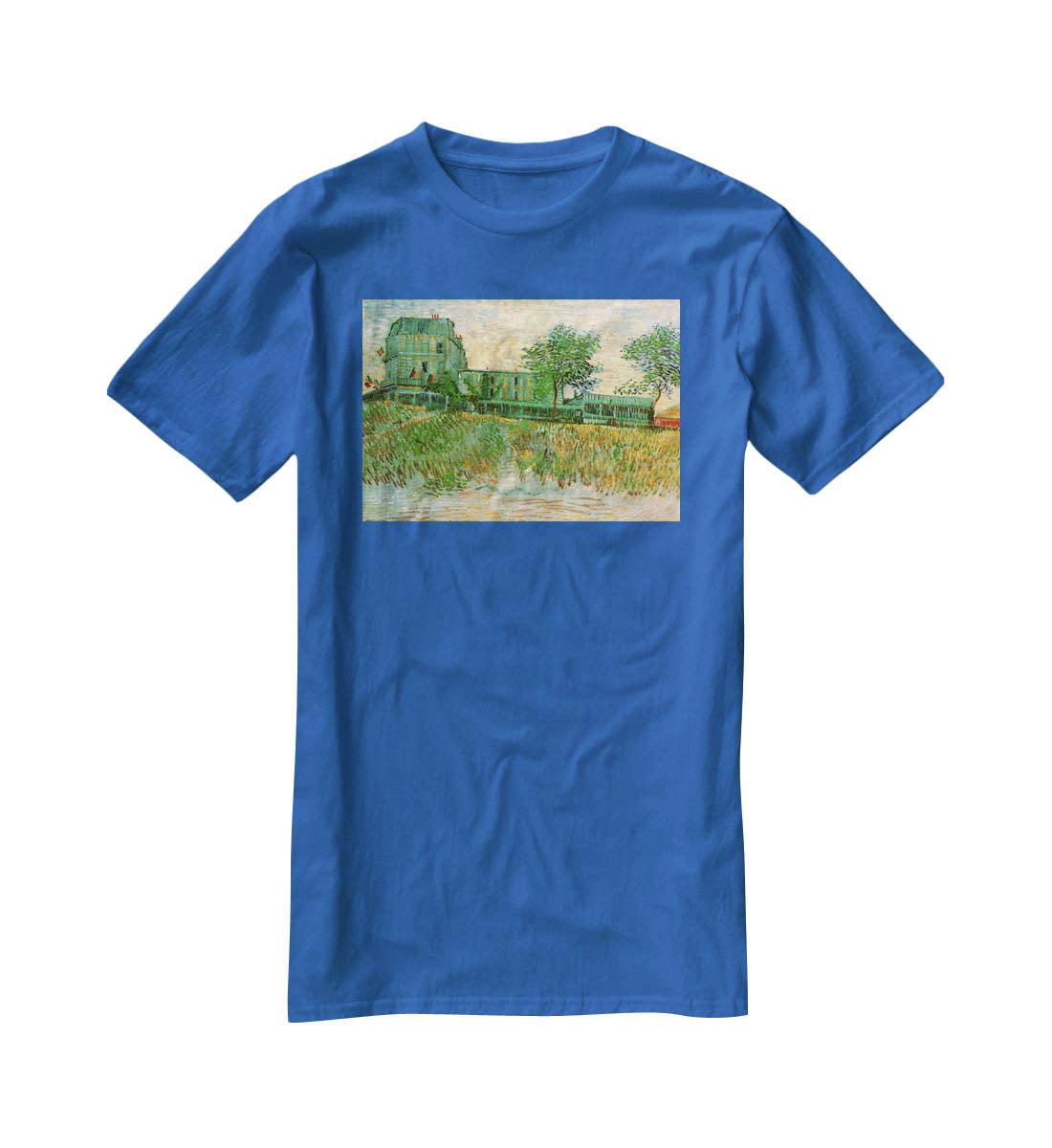 The Restaurant de la Sirene at Asnieres by Van Gogh T-Shirt - Canvas Art Rocks - 2