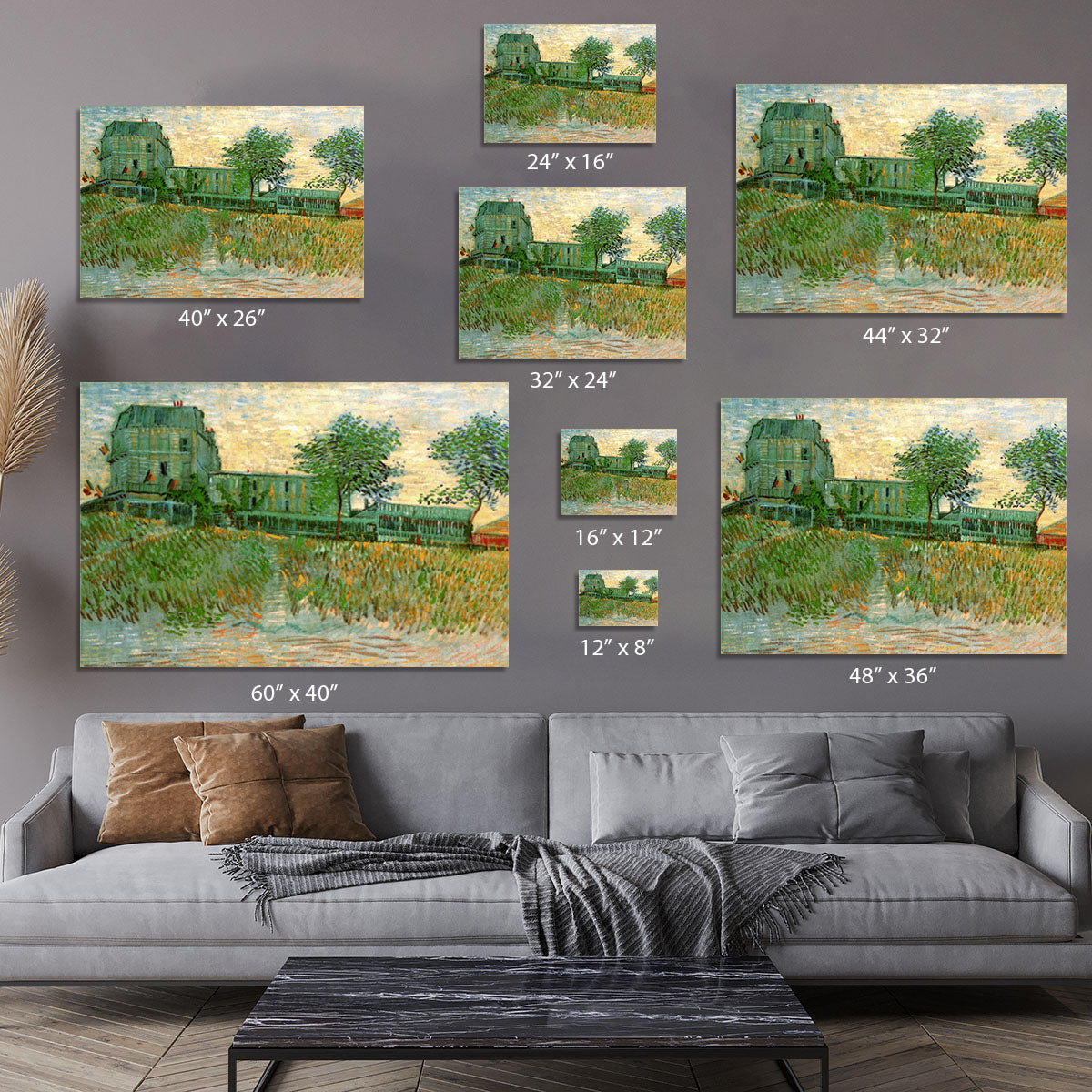 The Restaurant de la Sirene at Asnieres by Van Gogh Canvas Print or Poster - Canvas Art Rocks - 7