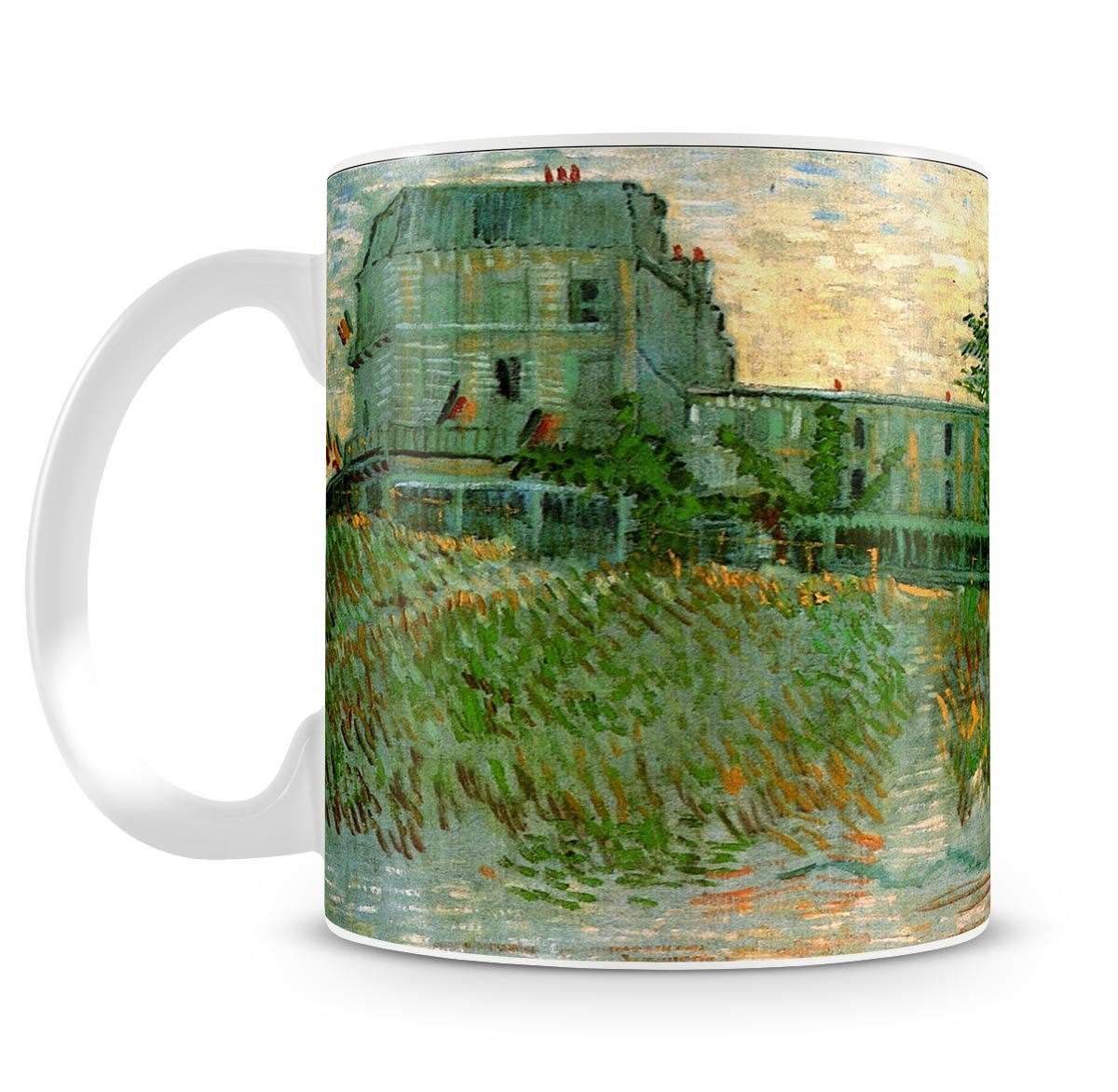 The Restaurant de la Sirene at Asnieres by Van Gogh Mug - Canvas Art Rocks - 4