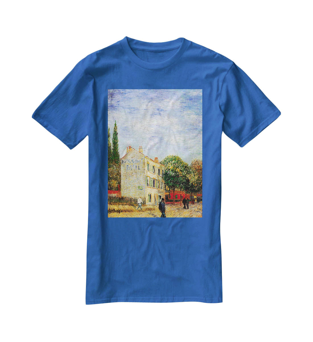 The Rispal Restaurant at Asnieres by Van Gogh T-Shirt - Canvas Art Rocks - 2