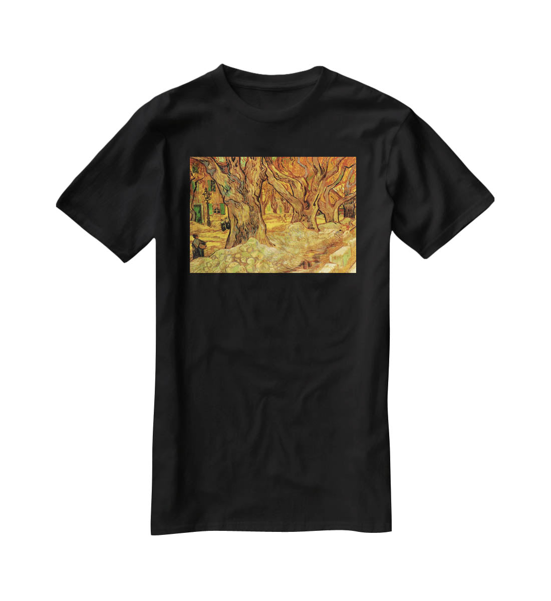 The Road Menders 2 by Van Gogh T-Shirt - Canvas Art Rocks - 1