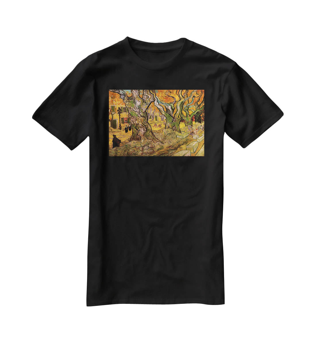 The Road Menders by Van Gogh T-Shirt - Canvas Art Rocks - 1