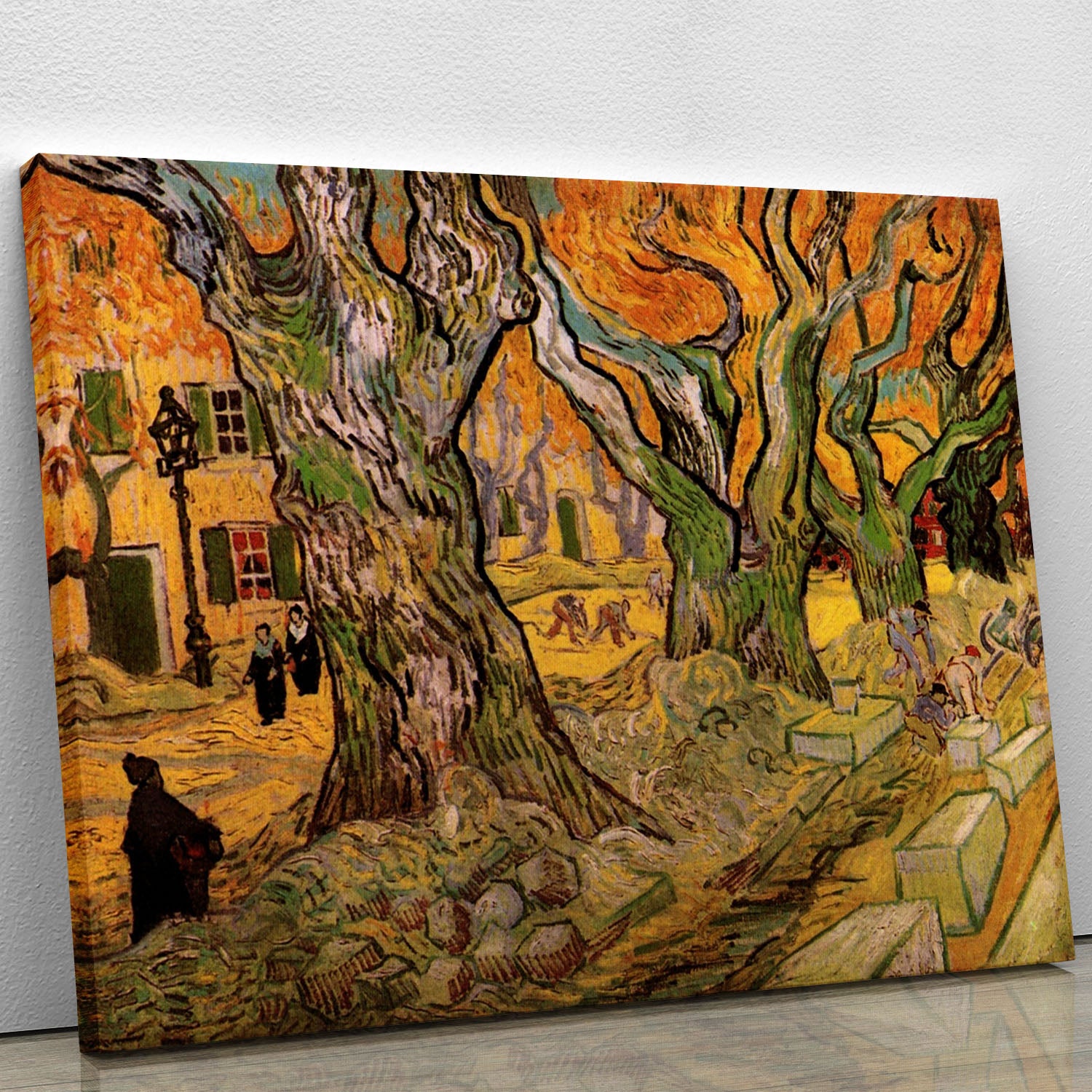 The Road Menders by Van Gogh Canvas Print or Poster - Canvas Art Rocks - 1