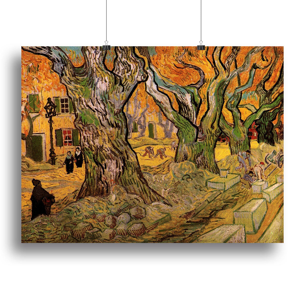 The Road Menders by Van Gogh Canvas Print or Poster - Canvas Art Rocks - 2