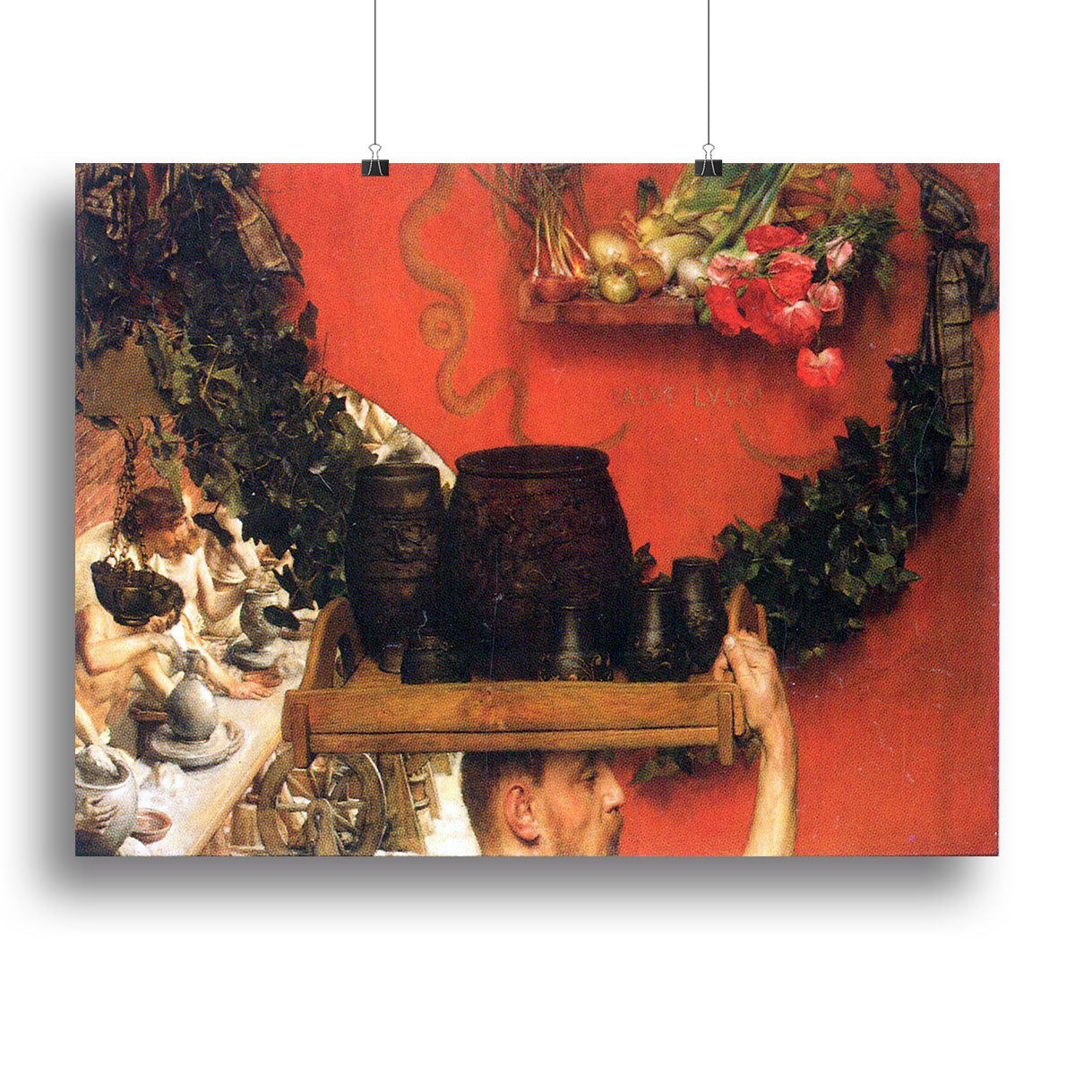 The Roman pottery in Britain by Alma Tadema Canvas Print or Poster - Canvas Art Rocks - 2