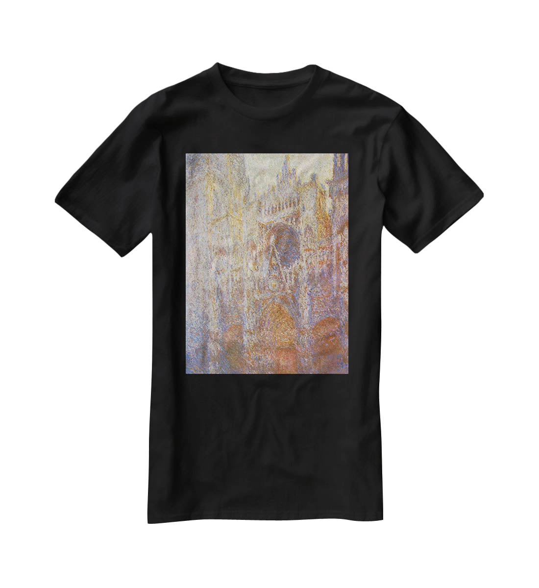 The Rouen Cathedral West facade by Monet T-Shirt - Canvas Art Rocks - 1