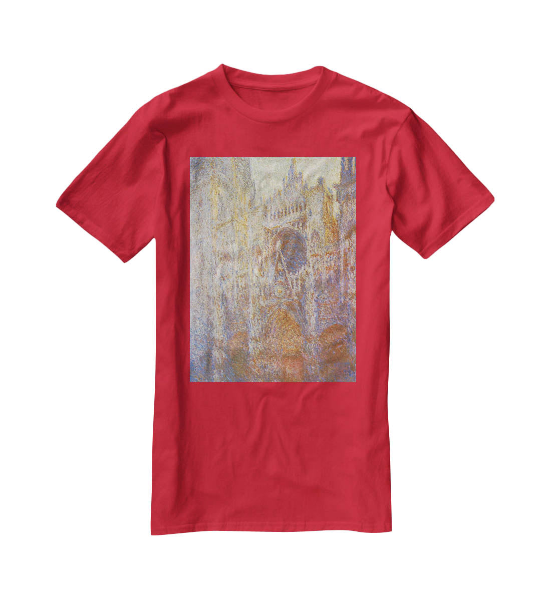 The Rouen Cathedral West facade by Monet T-Shirt - Canvas Art Rocks - 4