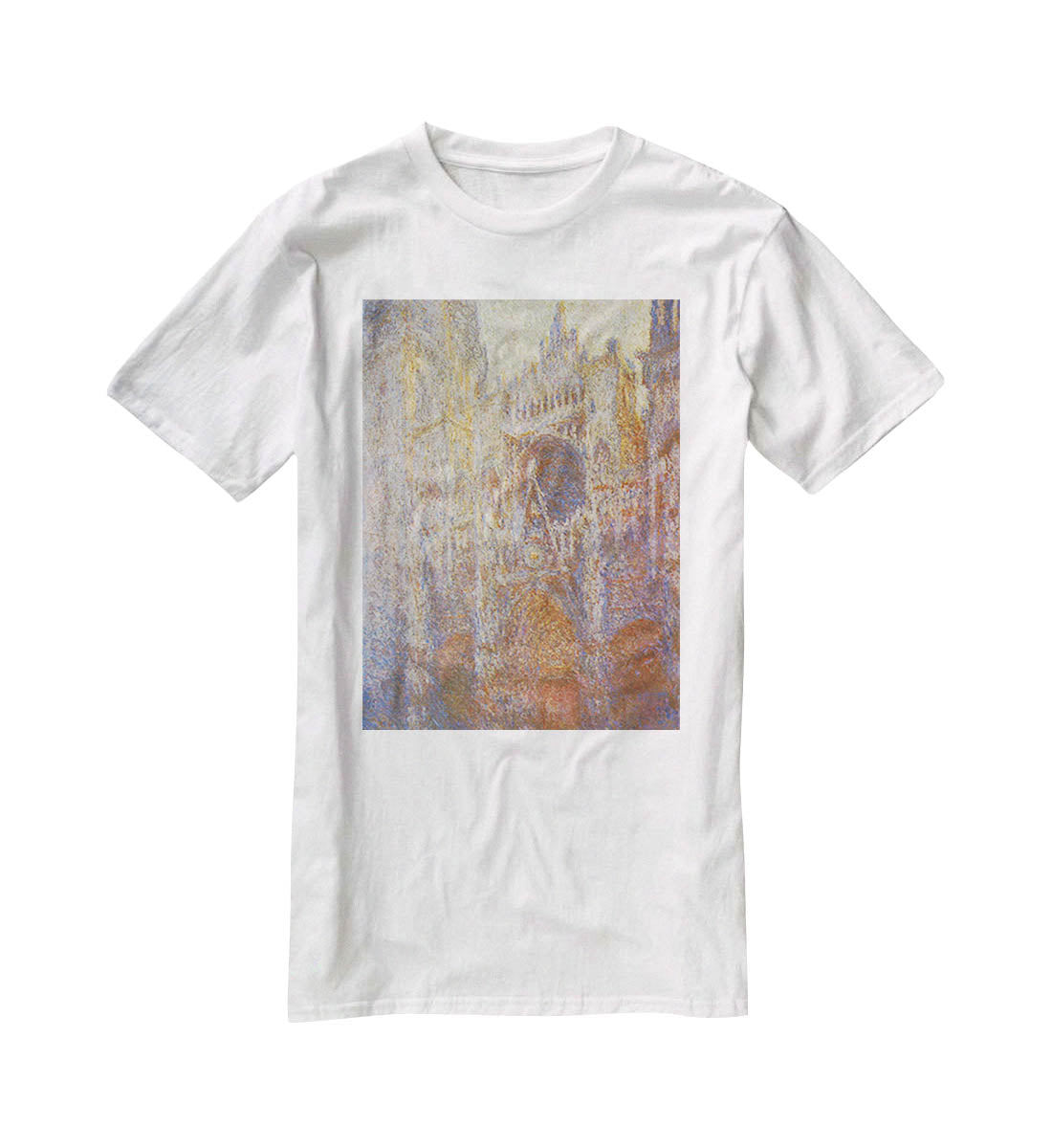 The Rouen Cathedral West facade by Monet T-Shirt - Canvas Art Rocks - 5