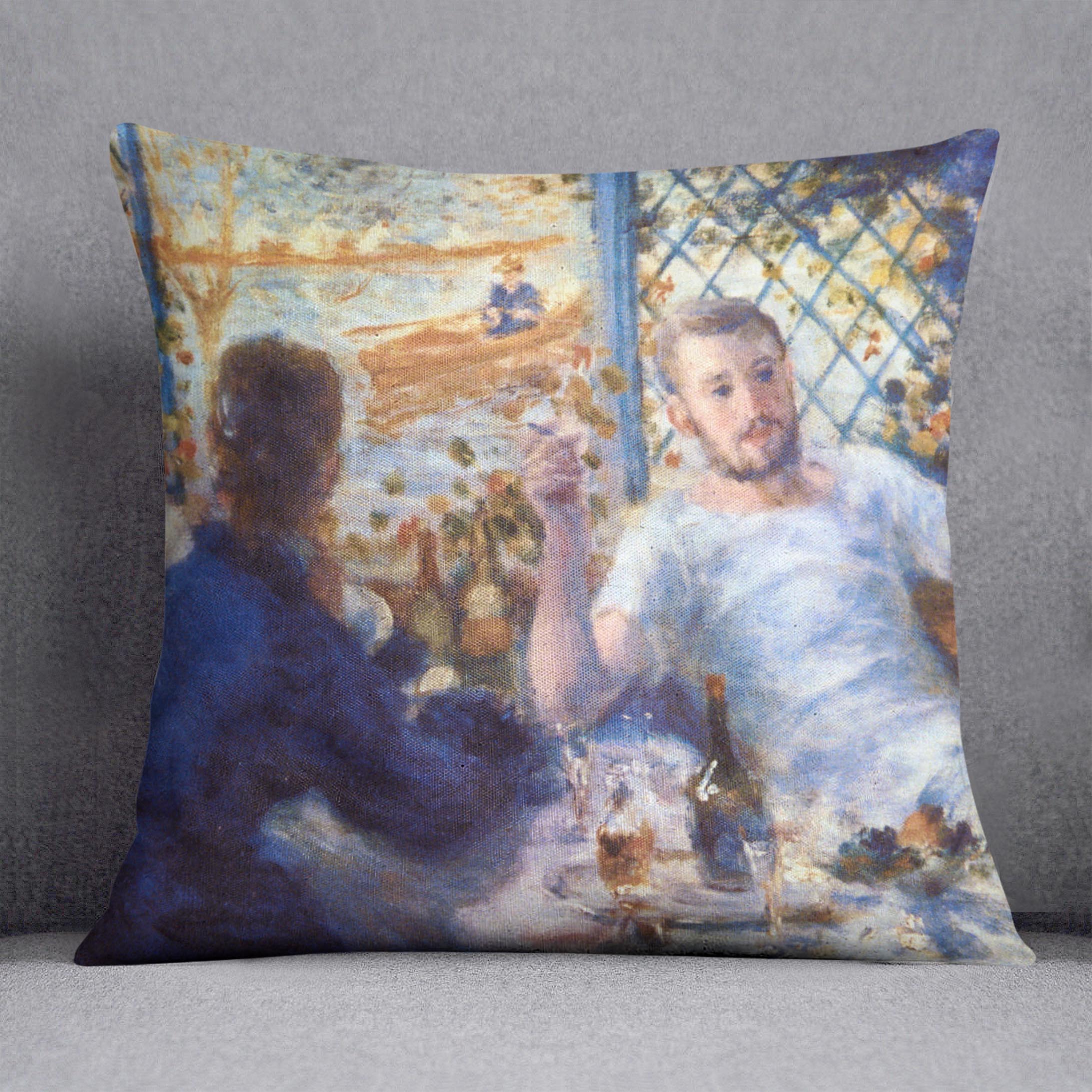 The Rowers Lunch by Renoir Cushion