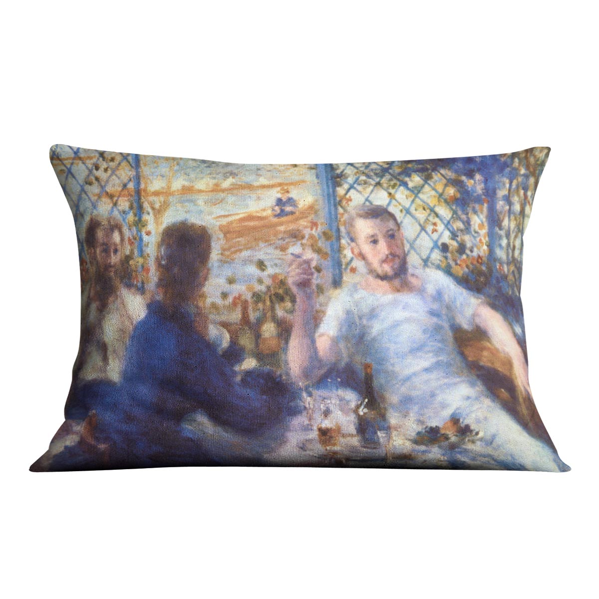 The Rowers Lunch by Renoir Cushion