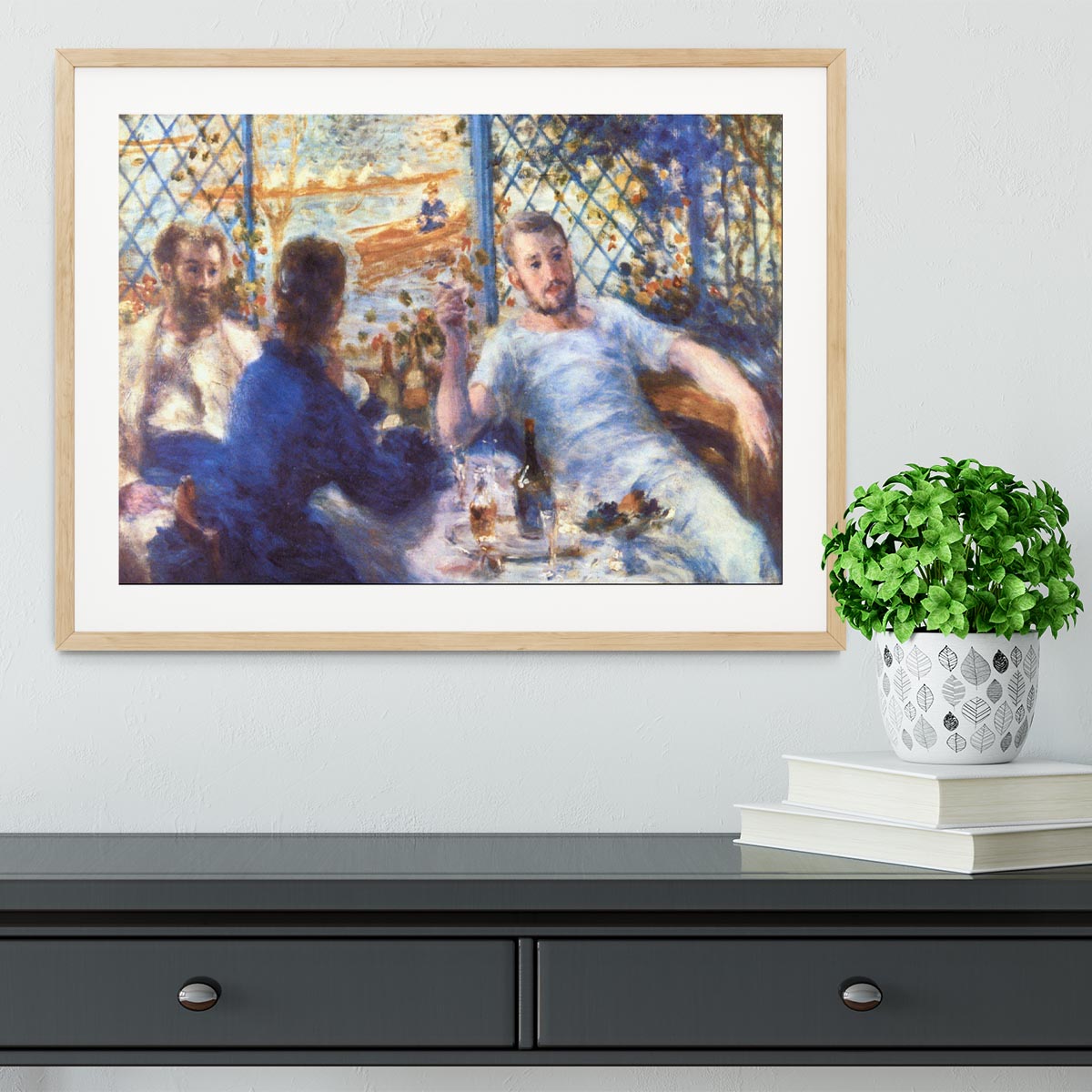 The Rowers Lunch by Renoir Framed Print Canvas Art Rocks