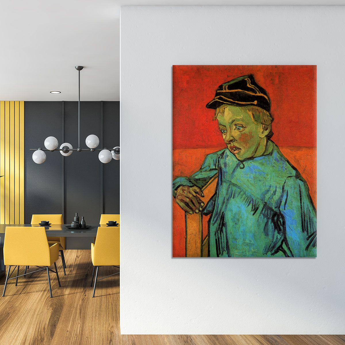 The Schoolboy Camille Roulin by Van Gogh Canvas Print or Poster - Canvas Art Rocks - 4
