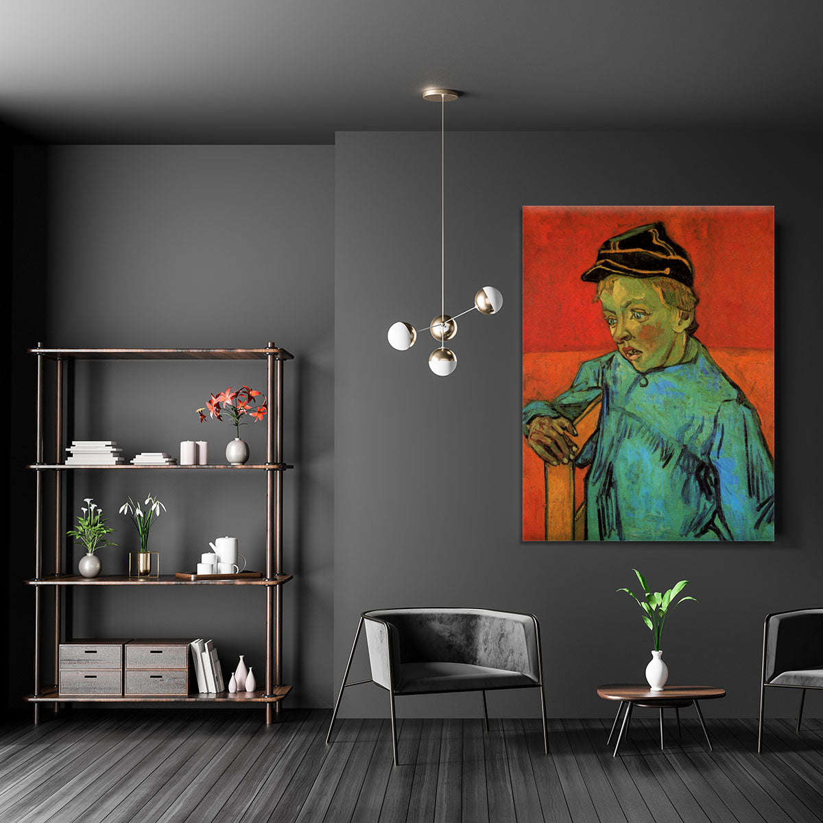 The Schoolboy Camille Roulin by Van Gogh Canvas Print or Poster - Canvas Art Rocks - 5