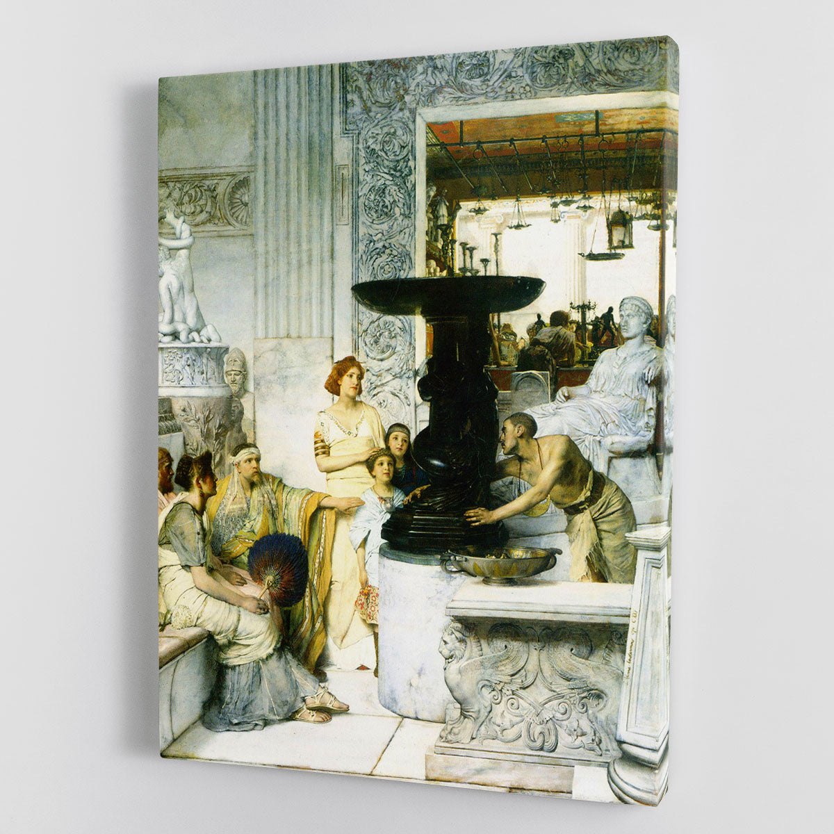 The Sculpture Gallery by Alma Tadema Canvas Print or Poster - Canvas Art Rocks - 1