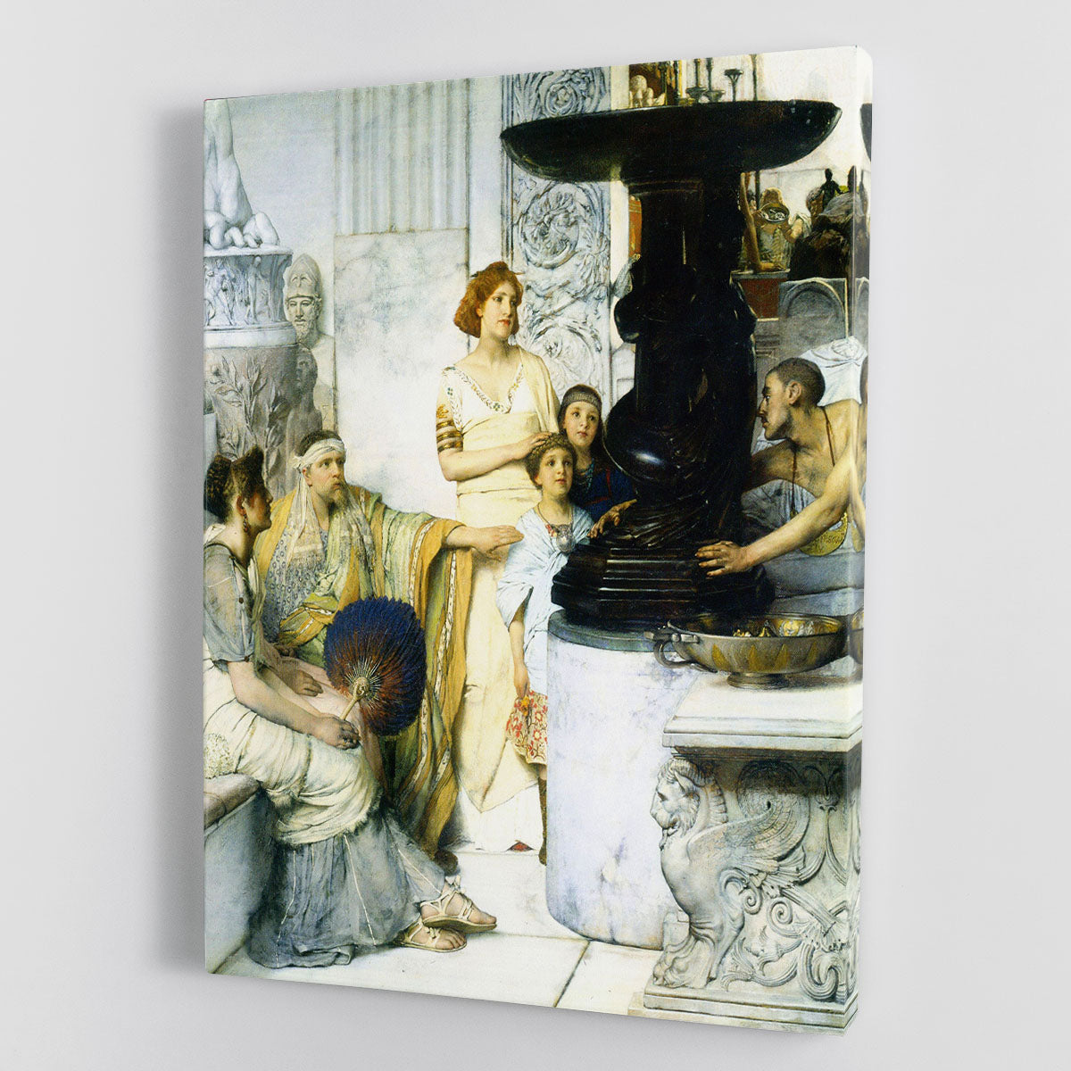 The Sculpture Gallery detail by Alma Tadema Canvas Print or Poster - Canvas Art Rocks - 1