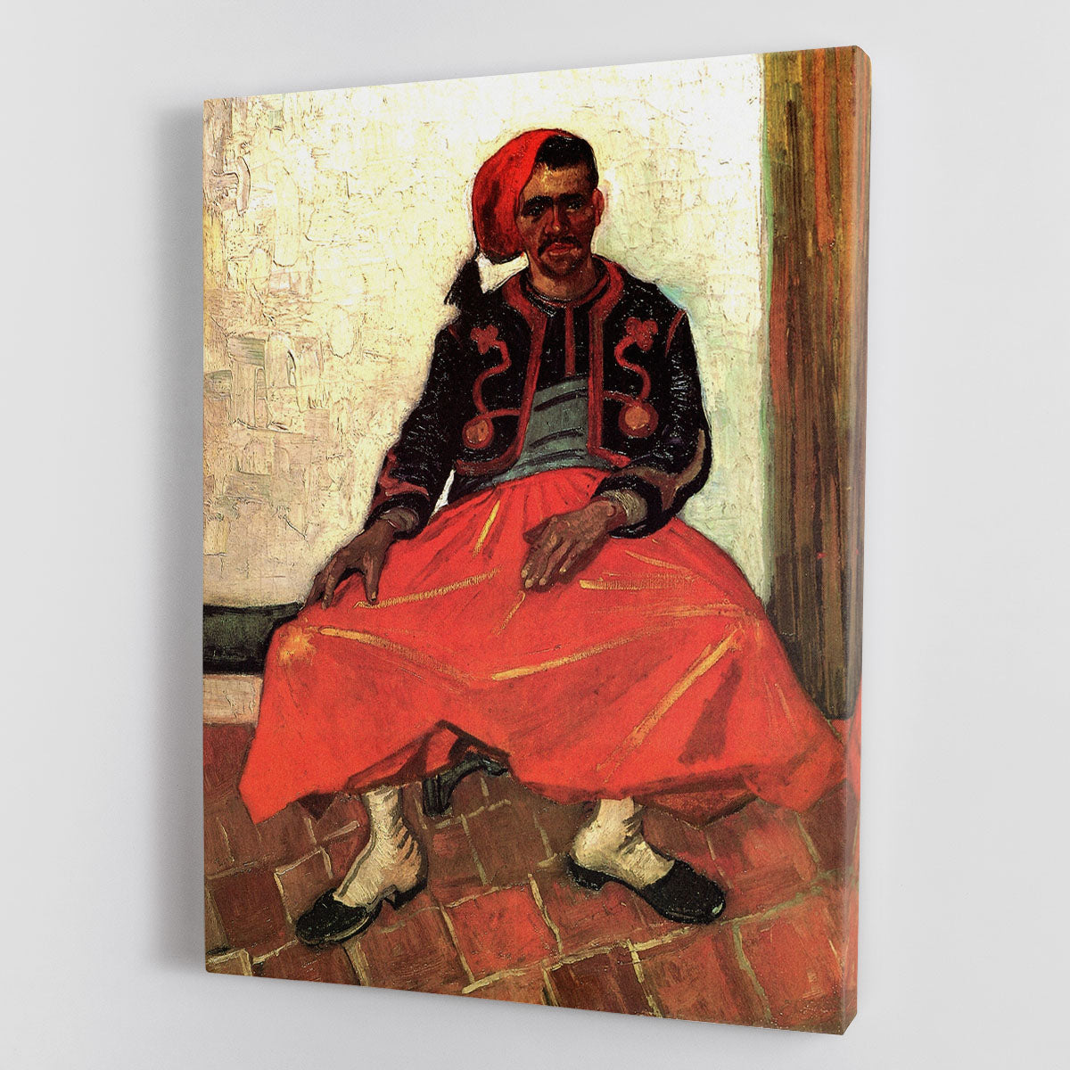The Seated Zouave by Van Gogh Canvas Print or Poster - Canvas Art Rocks - 1