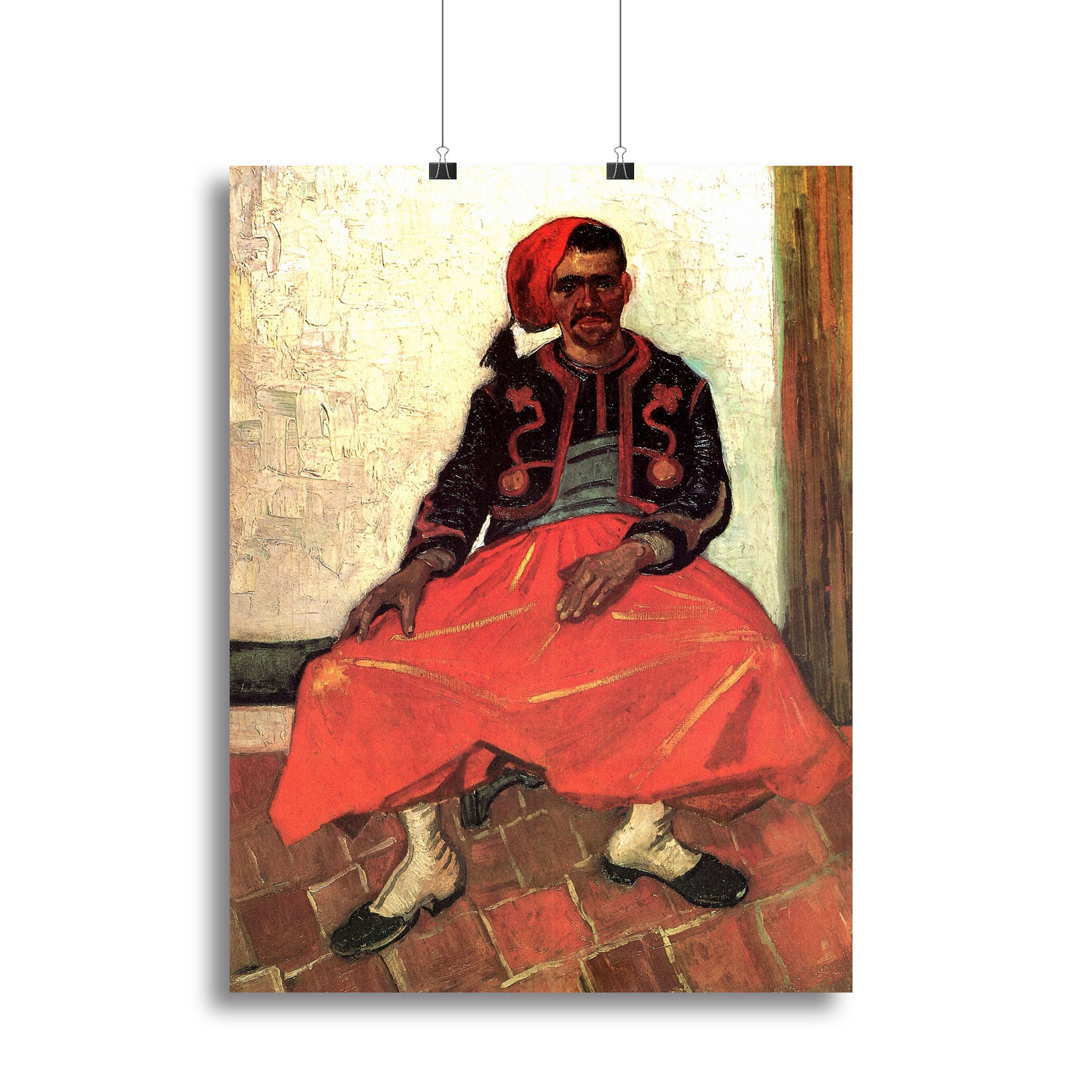 The Seated Zouave by Van Gogh Canvas Print or Poster - Canvas Art Rocks - 2
