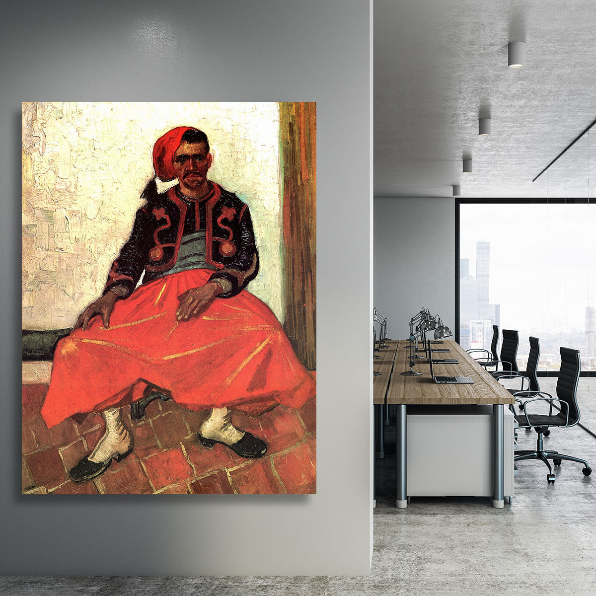 The Seated Zouave by Van Gogh Canvas Print or Poster - Canvas Art Rocks - 3