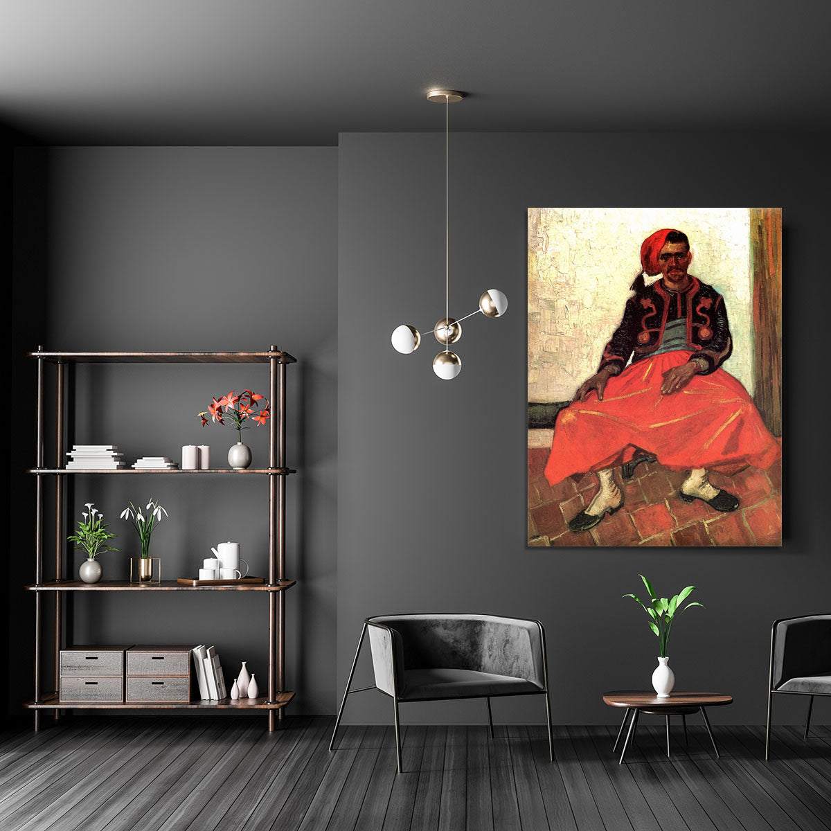 The Seated Zouave by Van Gogh Canvas Print or Poster - Canvas Art Rocks - 5