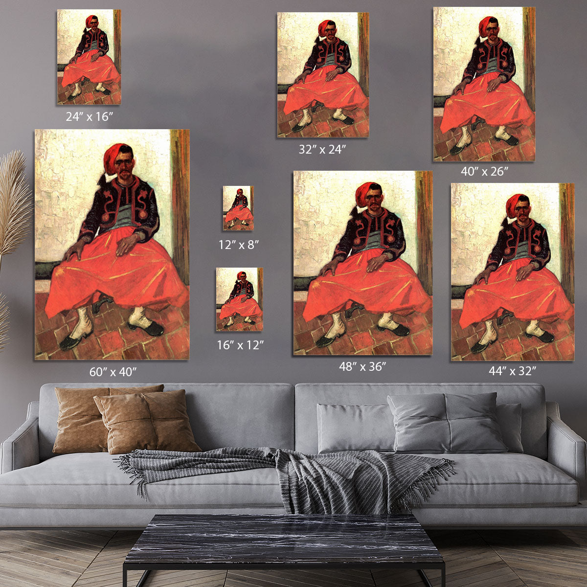 The Seated Zouave by Van Gogh Canvas Print or Poster - Canvas Art Rocks - 7