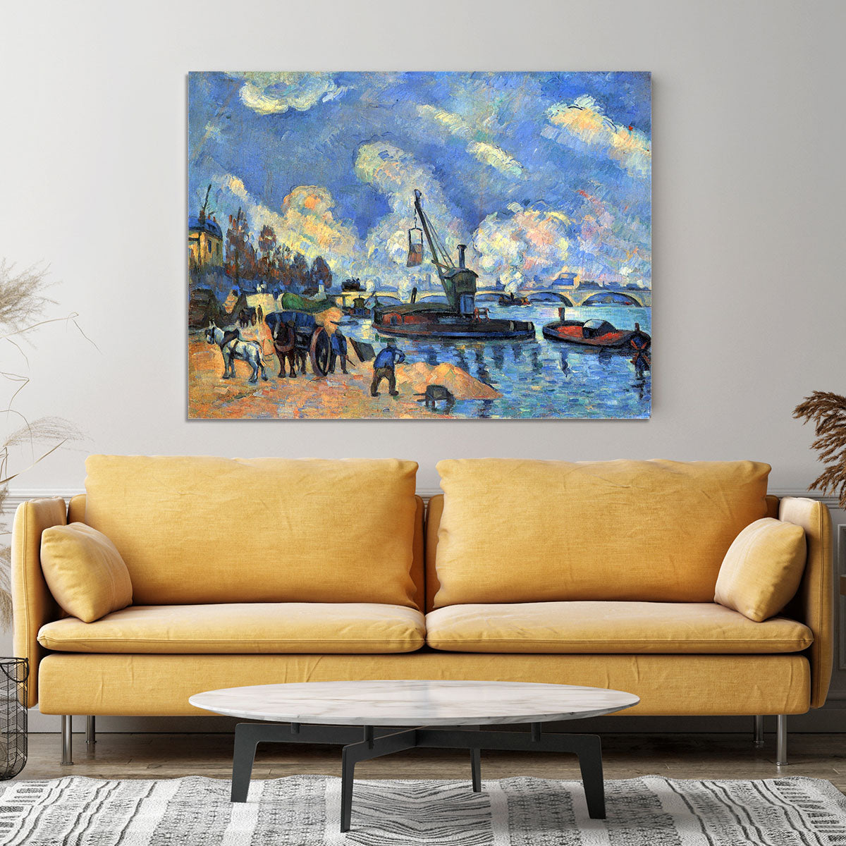 The Seine at Bercy by Cezanne Canvas Print or Poster - Canvas Art Rocks - 4