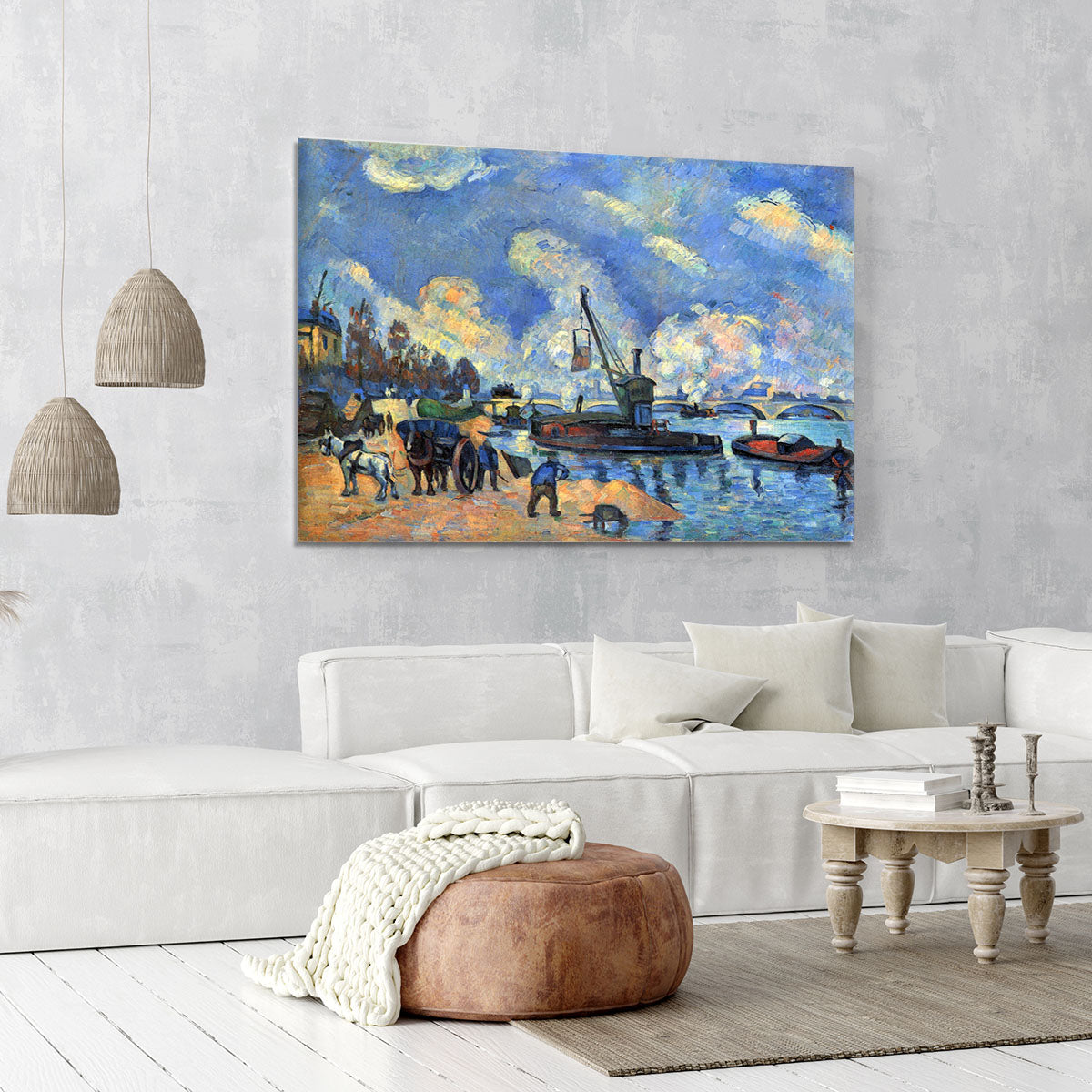 The Seine at Bercy by Cezanne Canvas Print or Poster - Canvas Art Rocks - 6