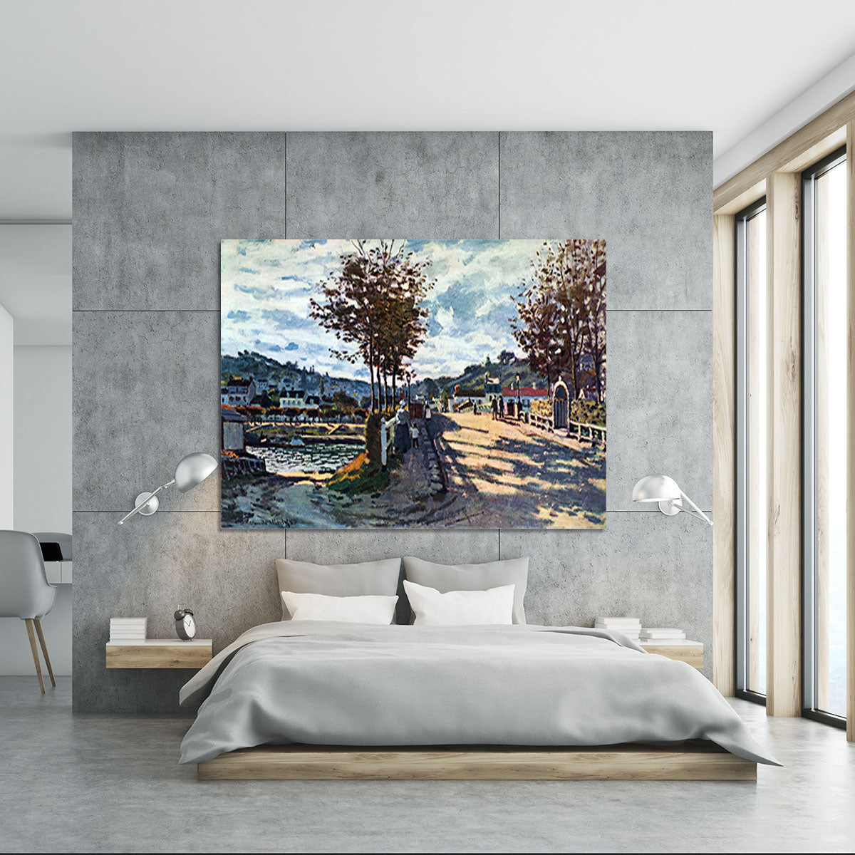 The Seine at Bougival by Monet Canvas Print or Poster - Canvas Art Rocks - 5