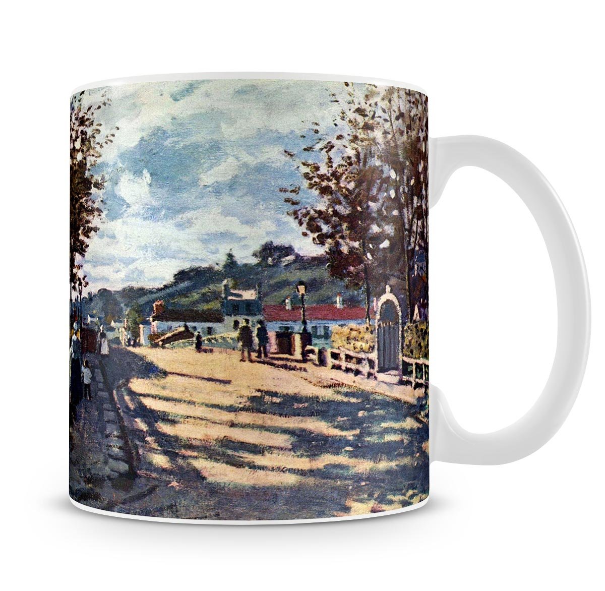 The Seine at Bougival by Monet Mug - Canvas Art Rocks - 4