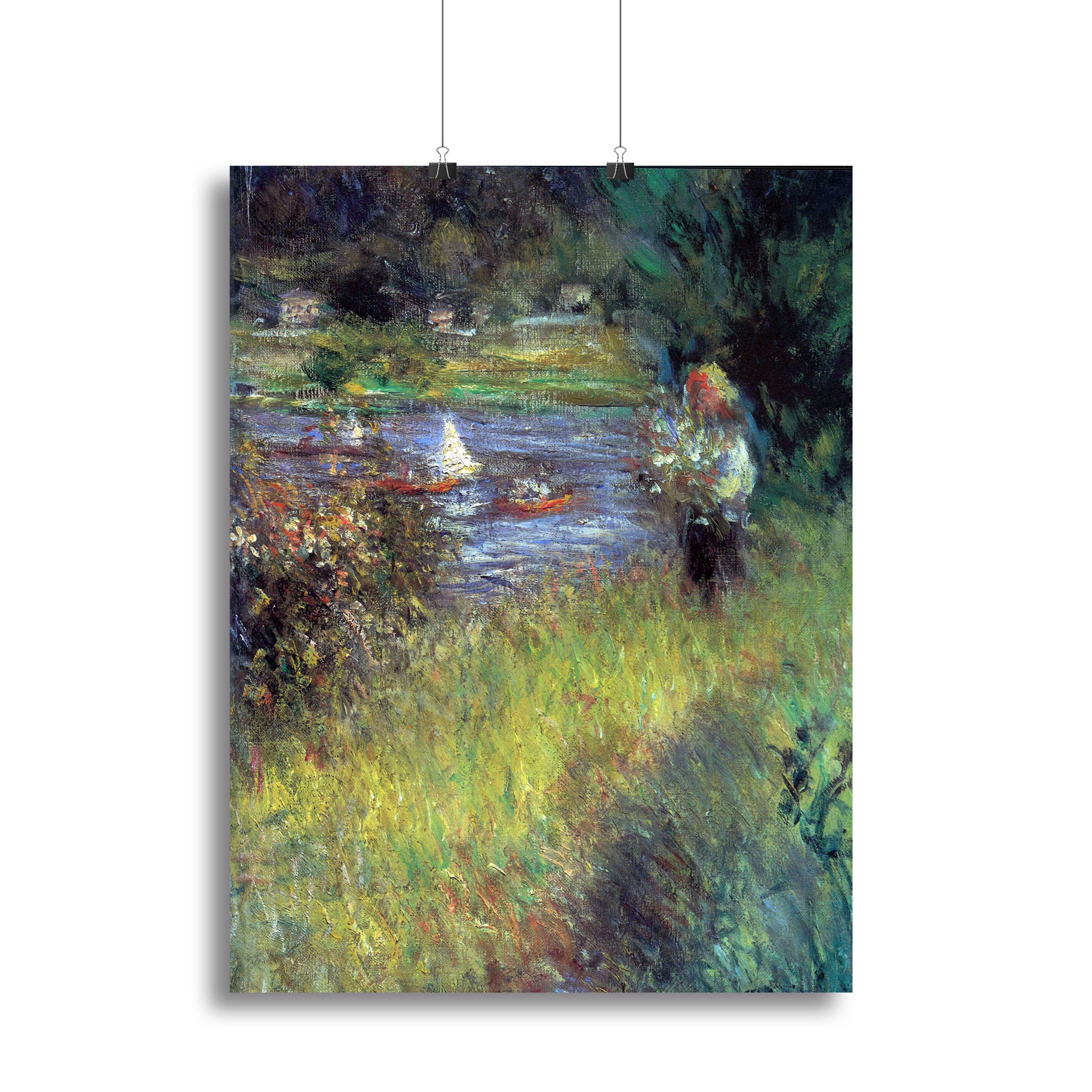 The Seine at Chatou Detail by Renoir Canvas Print or Poster - Canvas Art Rocks - 2