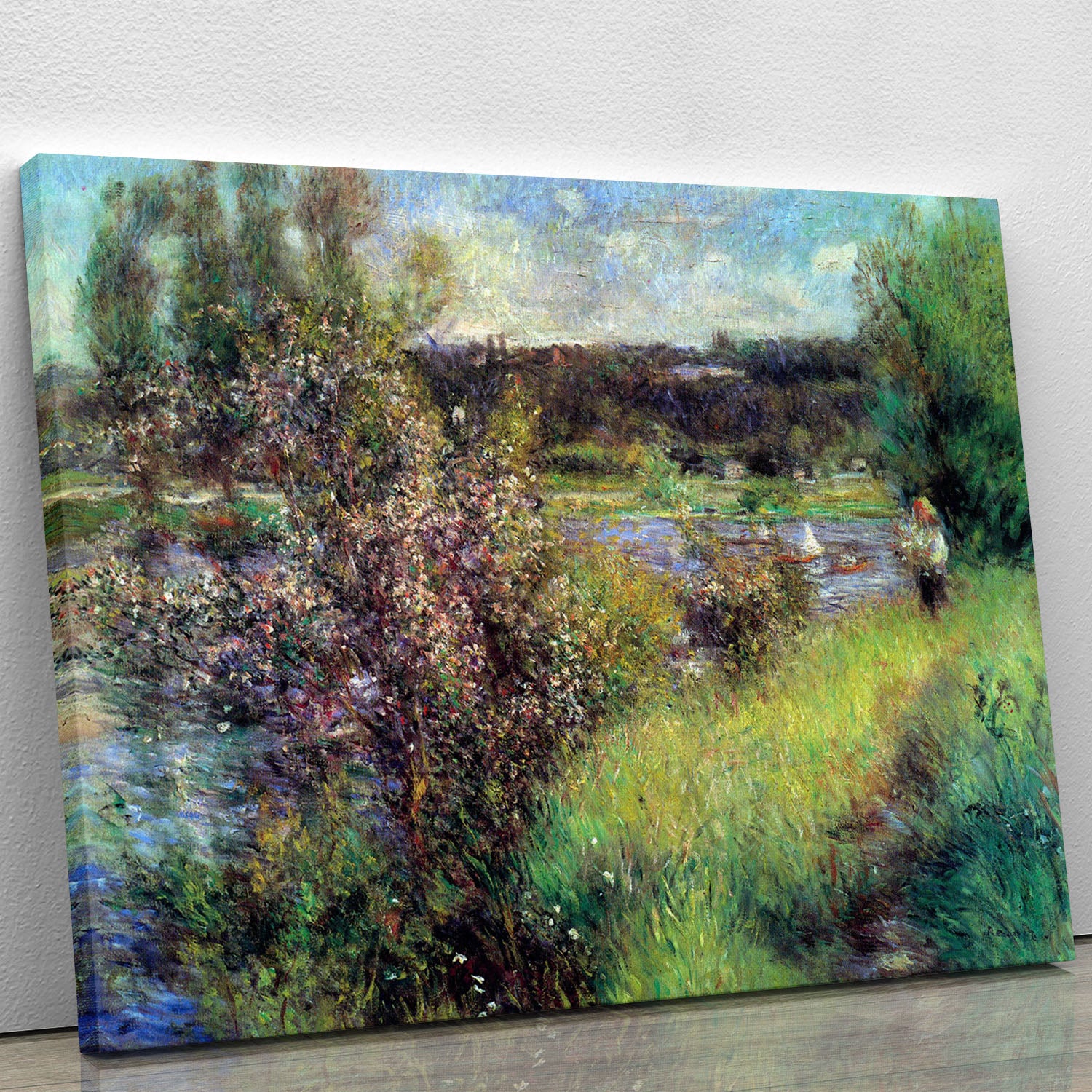 The Seine at Chatou by Renoir Canvas Print or Poster - Canvas Art Rocks - 1