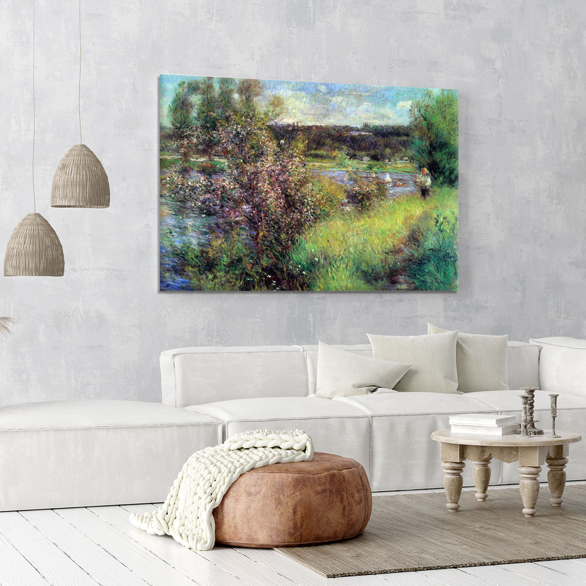 The Seine at Chatou by Renoir Canvas Print or Poster - Canvas Art Rocks - 6