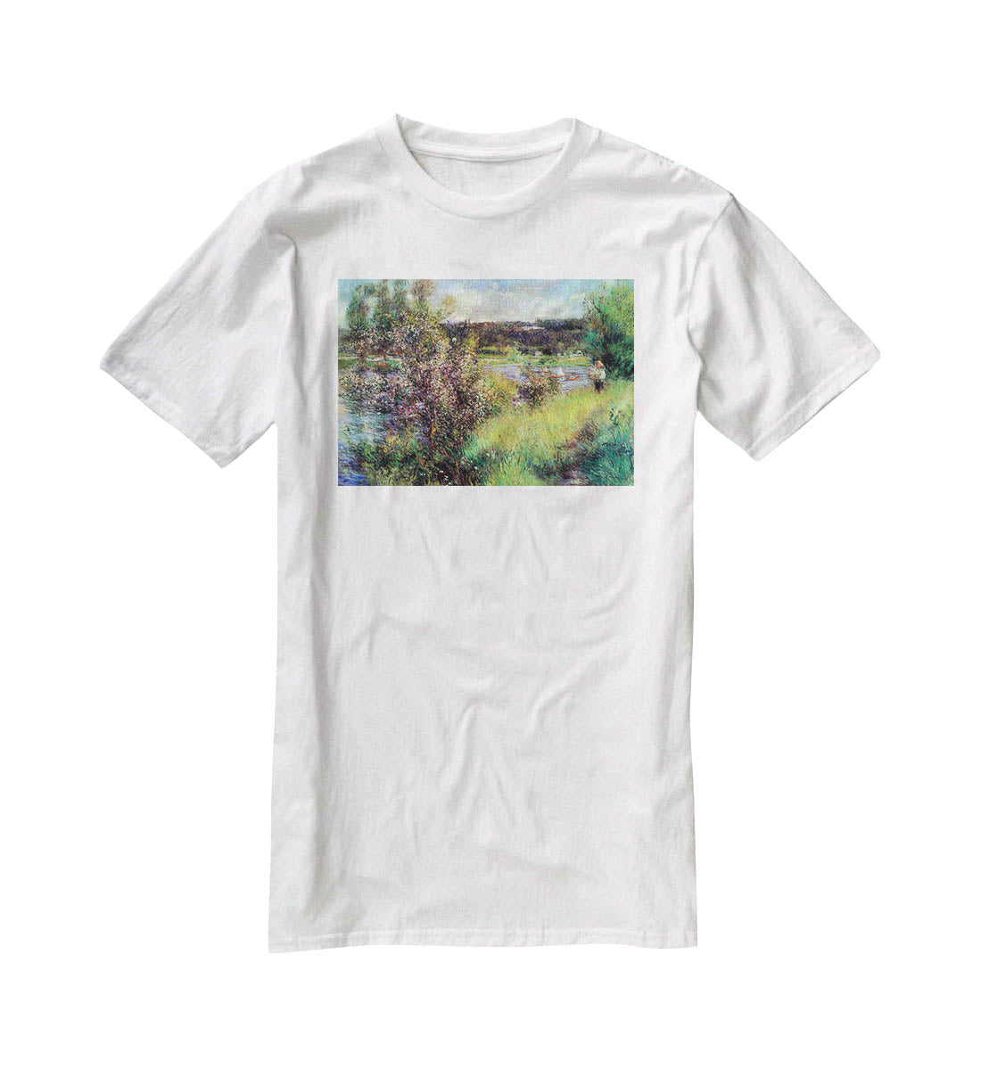 The Seine at Chatou by Renoir T-Shirt - Canvas Art Rocks - 5