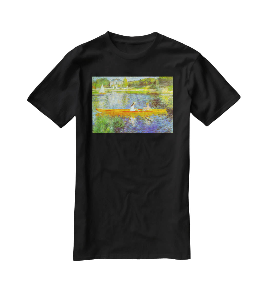 The Seine by Renoir T-Shirt - Canvas Art Rocks - 1