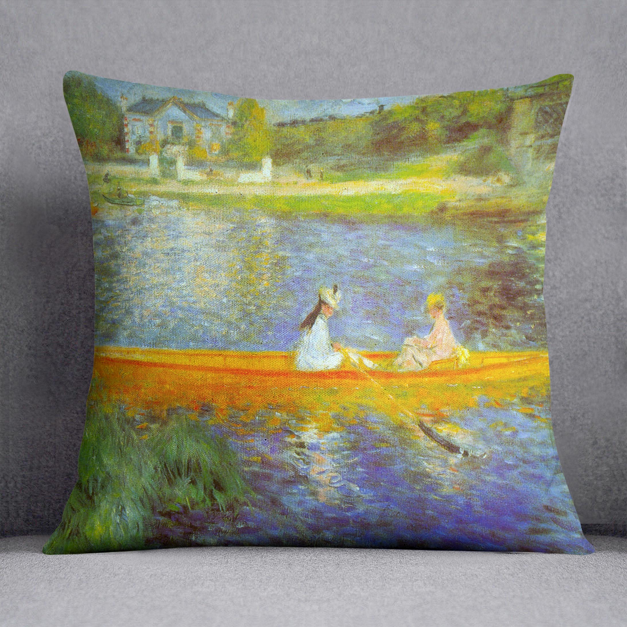 The Seine by Renoir Cushion