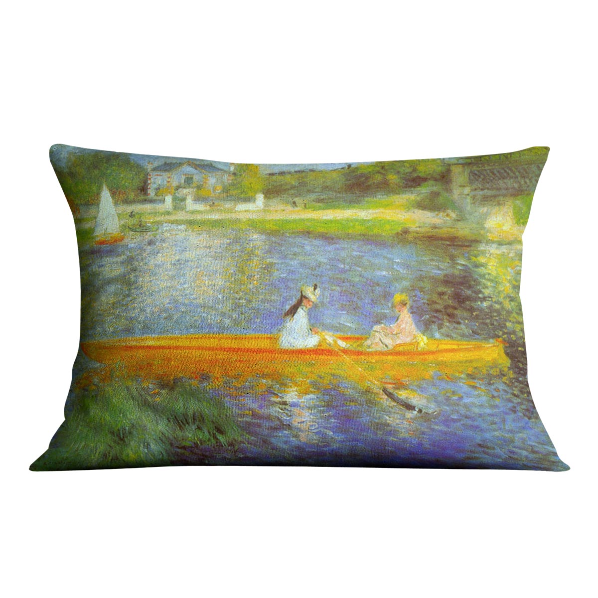 The Seine by Renoir Cushion
