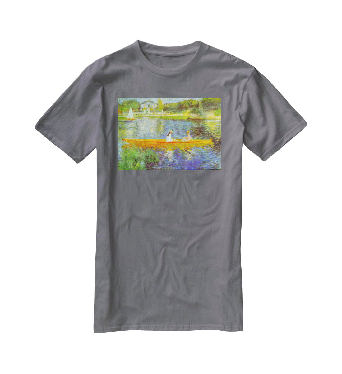 The Seine by Renoir T-Shirt - Canvas Art Rocks - 3