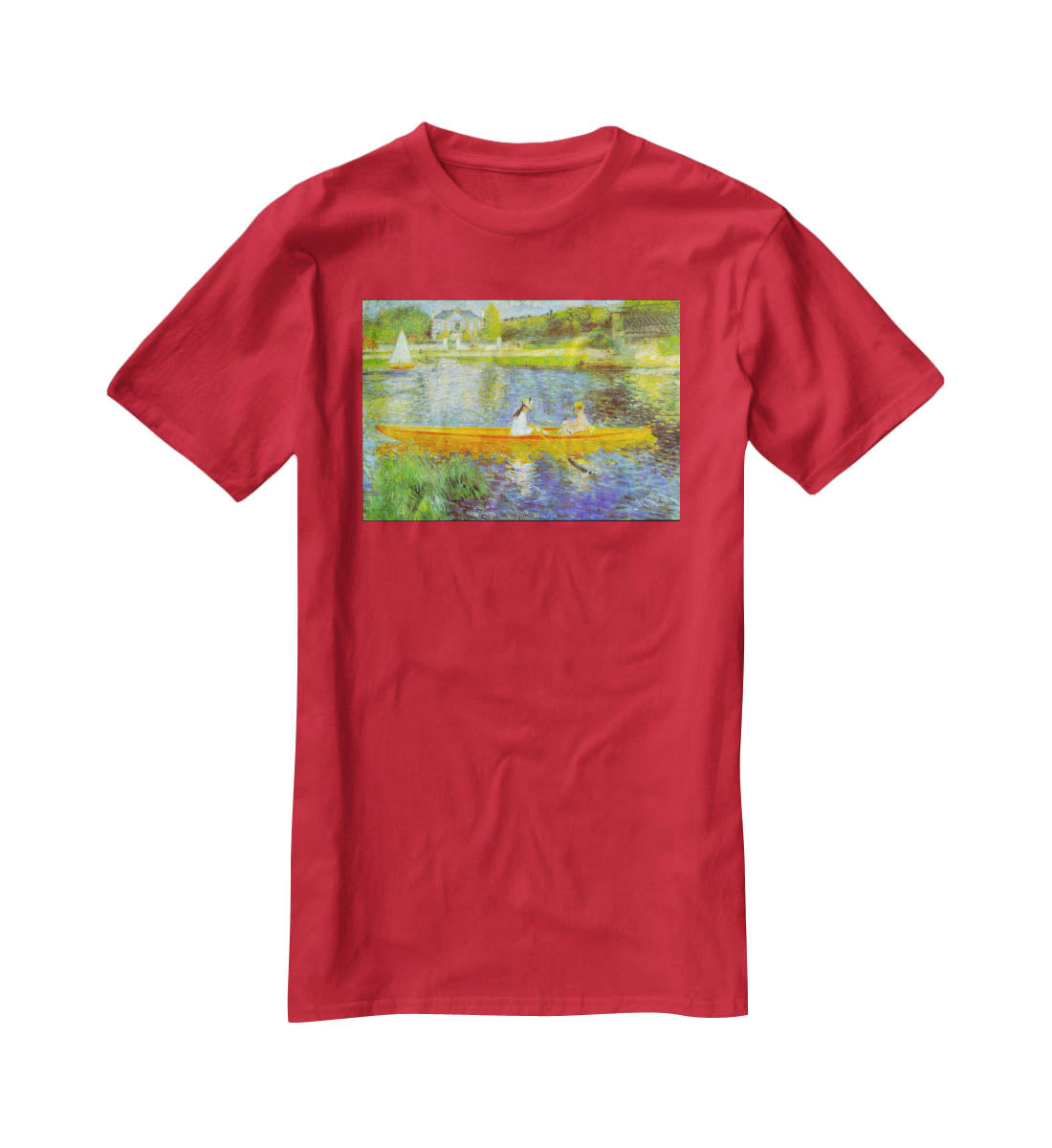 The Seine by Renoir T-Shirt - Canvas Art Rocks - 4