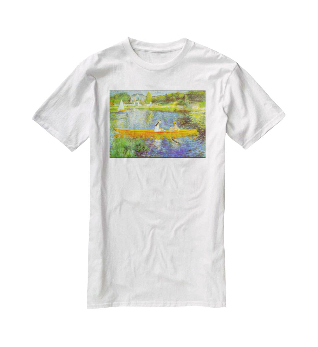 The Seine by Renoir T-Shirt - Canvas Art Rocks - 5
