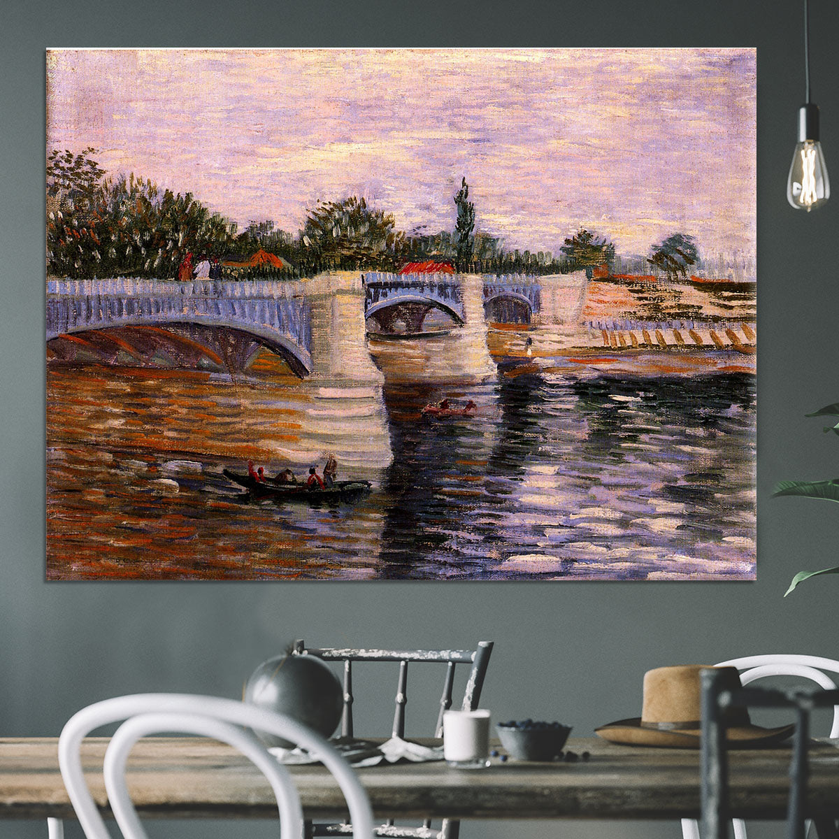 The Seine with the Pont del Grande Jette by Van Gogh Canvas Print or Poster - Canvas Art Rocks - 3