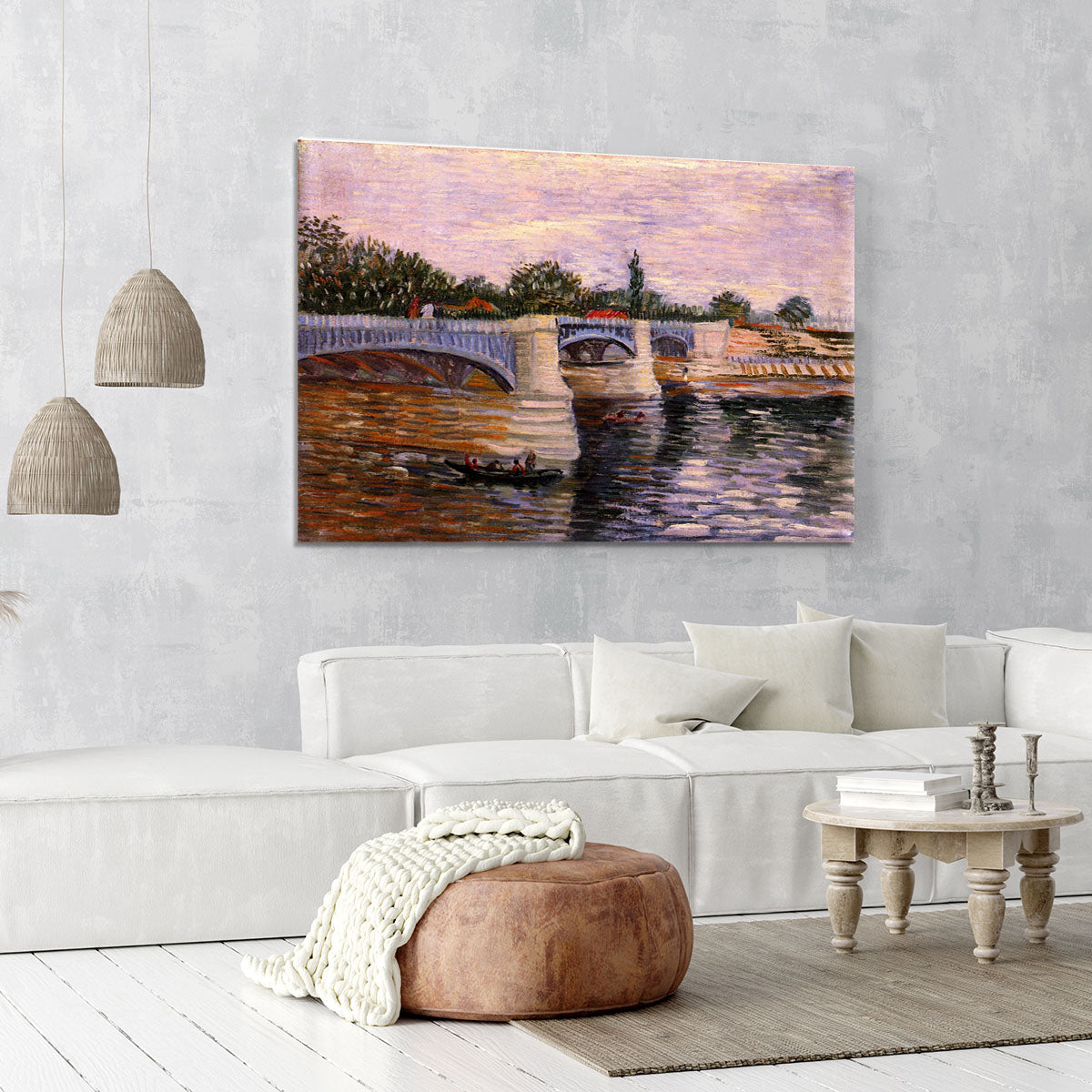 The Seine with the Pont del Grande Jette by Van Gogh Canvas Print or Poster - Canvas Art Rocks - 6