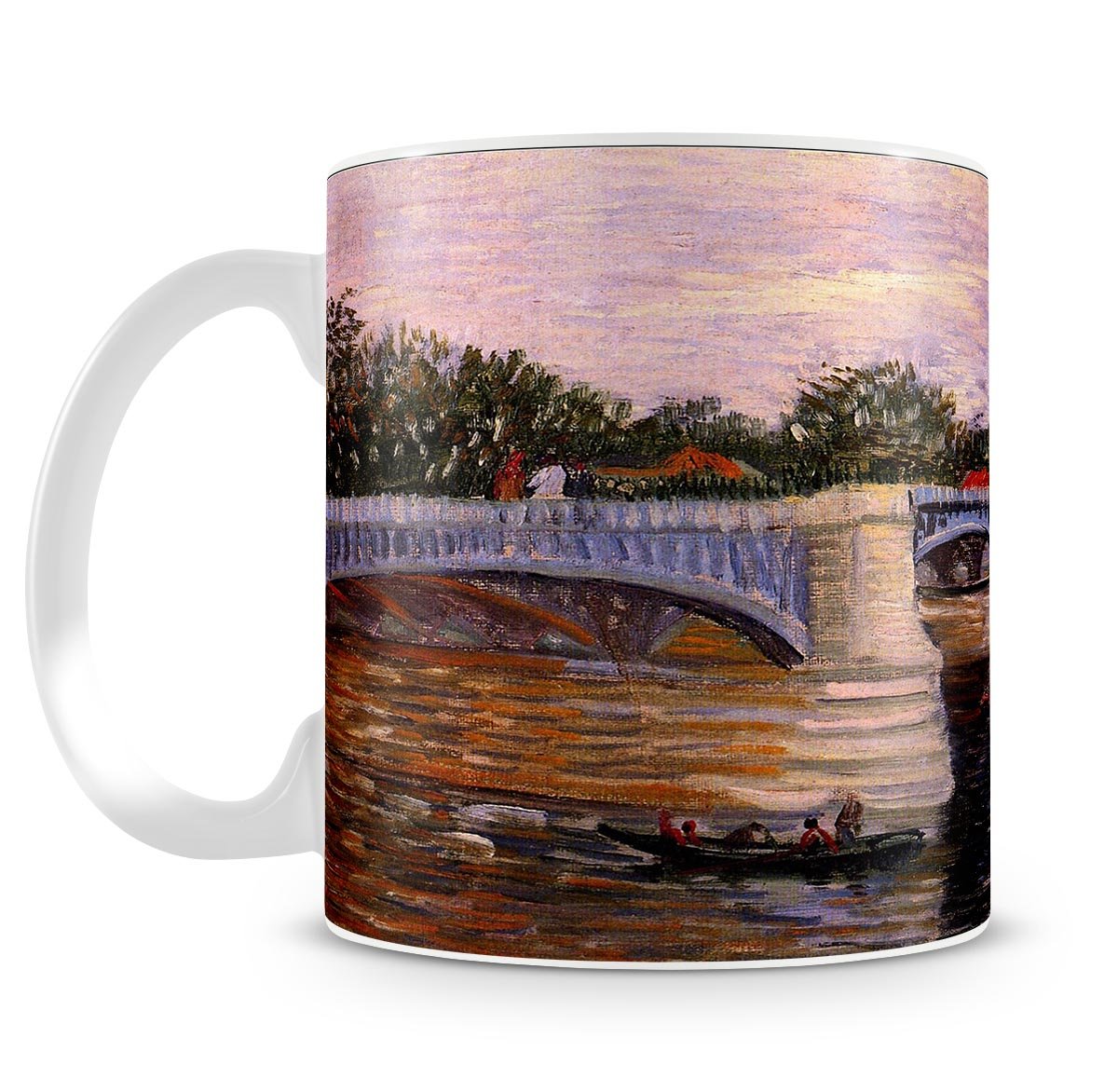 The Seine with the Pont del Grande Jette by Van Gogh Mug - Canvas Art Rocks - 4