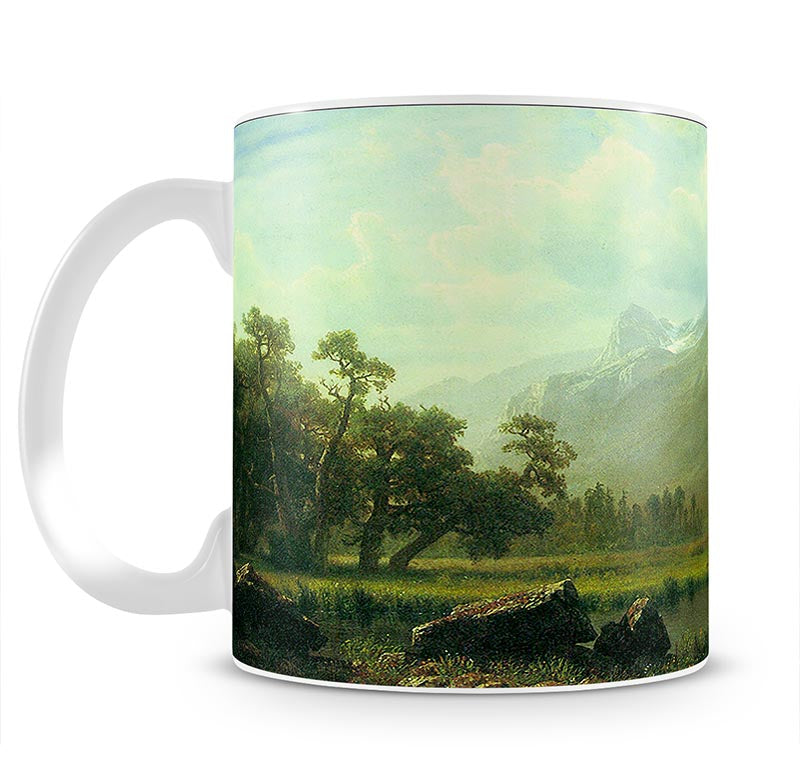 The Sierra near Lake Tahoe California by Bierstadt Mug - Canvas Art Rocks - 1
