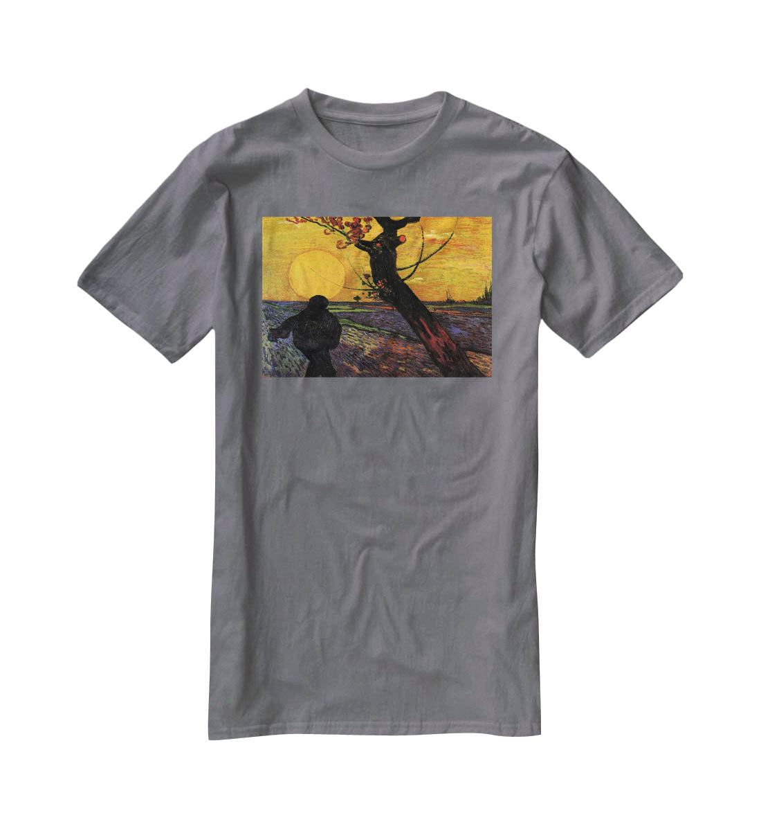 The Sower 2 by Van Gogh T-Shirt - Canvas Art Rocks - 3