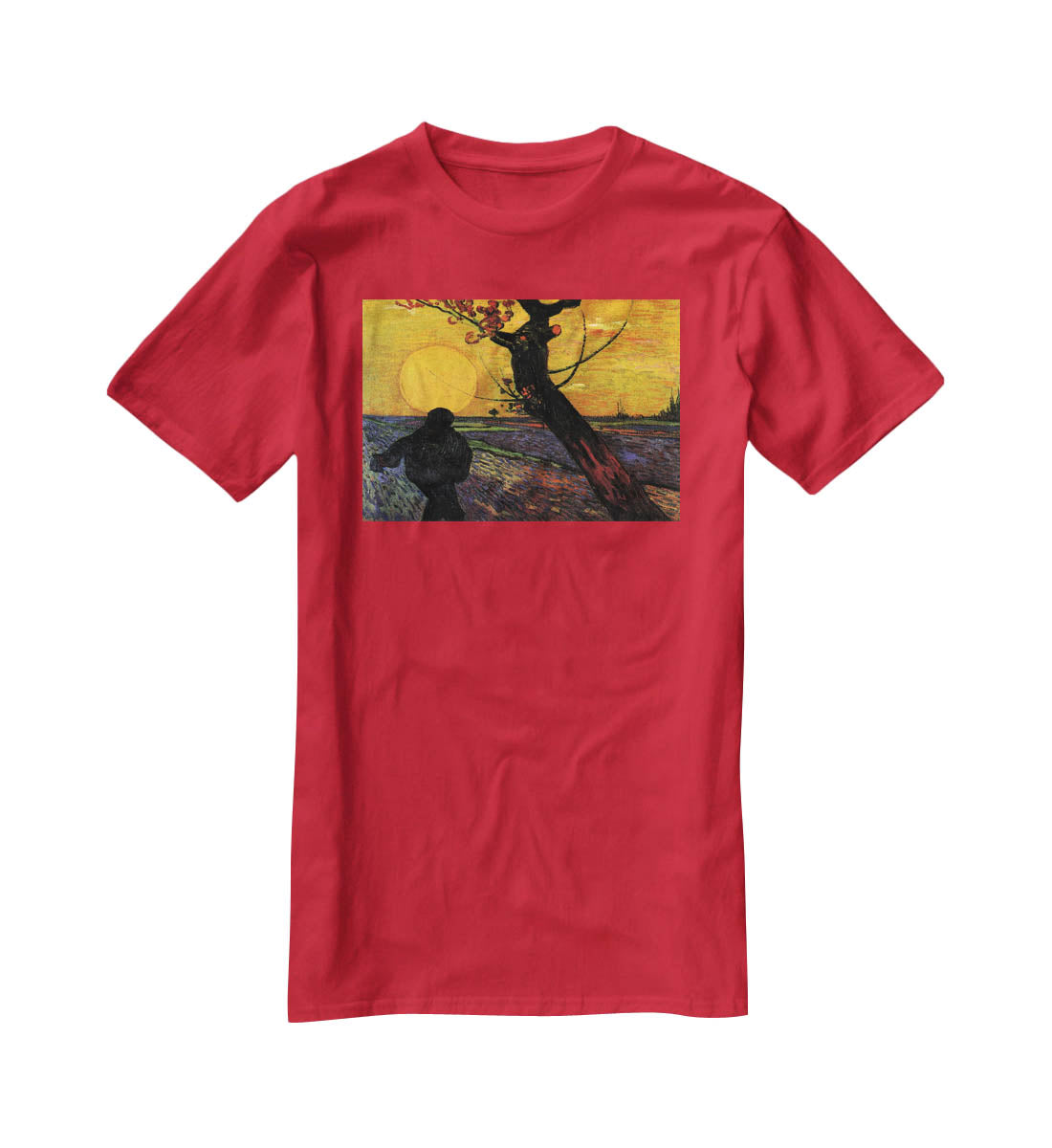 The Sower 2 by Van Gogh T-Shirt - Canvas Art Rocks - 4