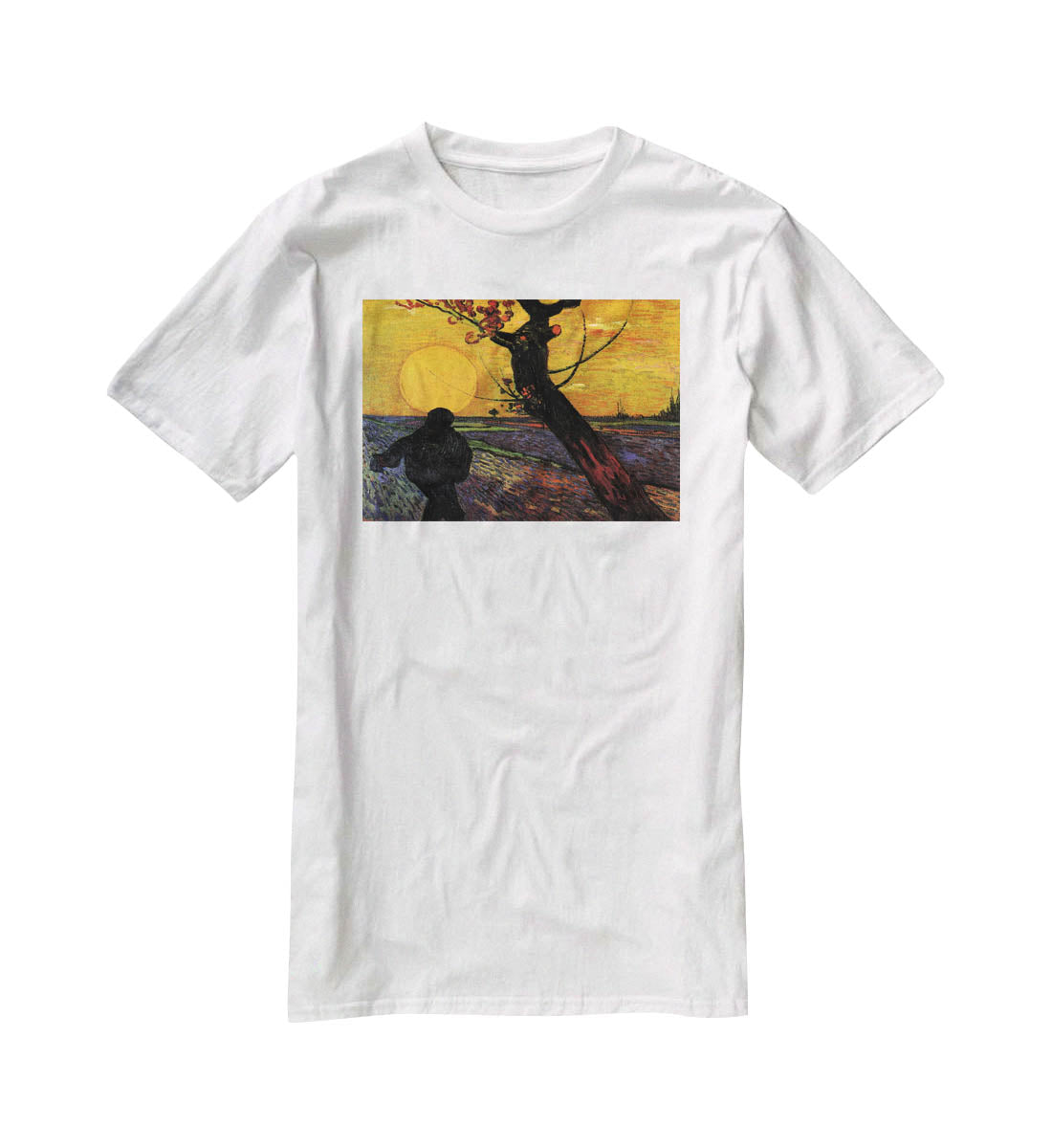 The Sower 2 by Van Gogh T-Shirt - Canvas Art Rocks - 5