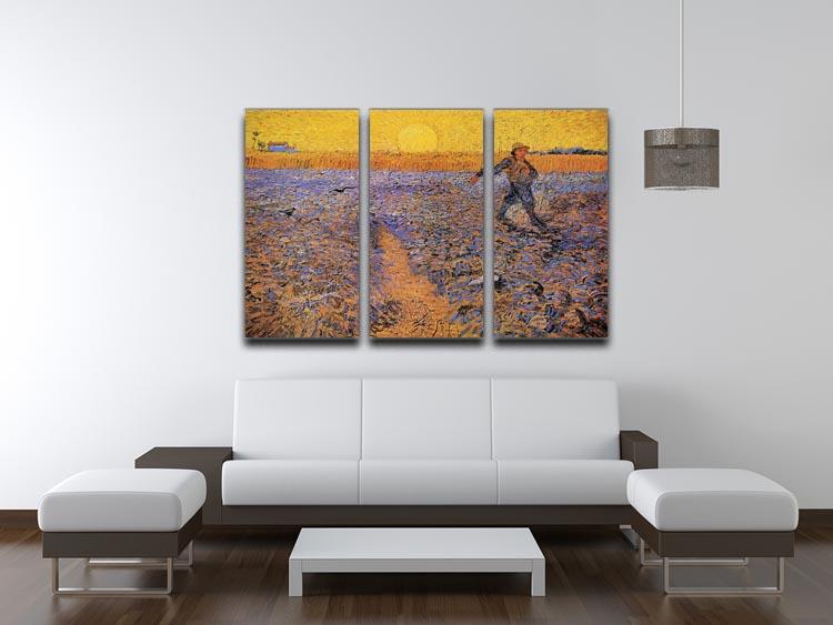 The Sower 3 by Van Gogh 3 Split Panel Canvas Print - Canvas Art Rocks - 4