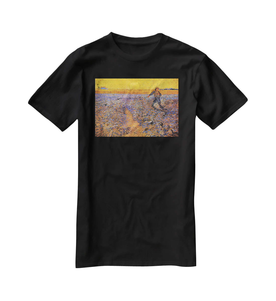 The Sower 3 by Van Gogh T-Shirt - Canvas Art Rocks - 1